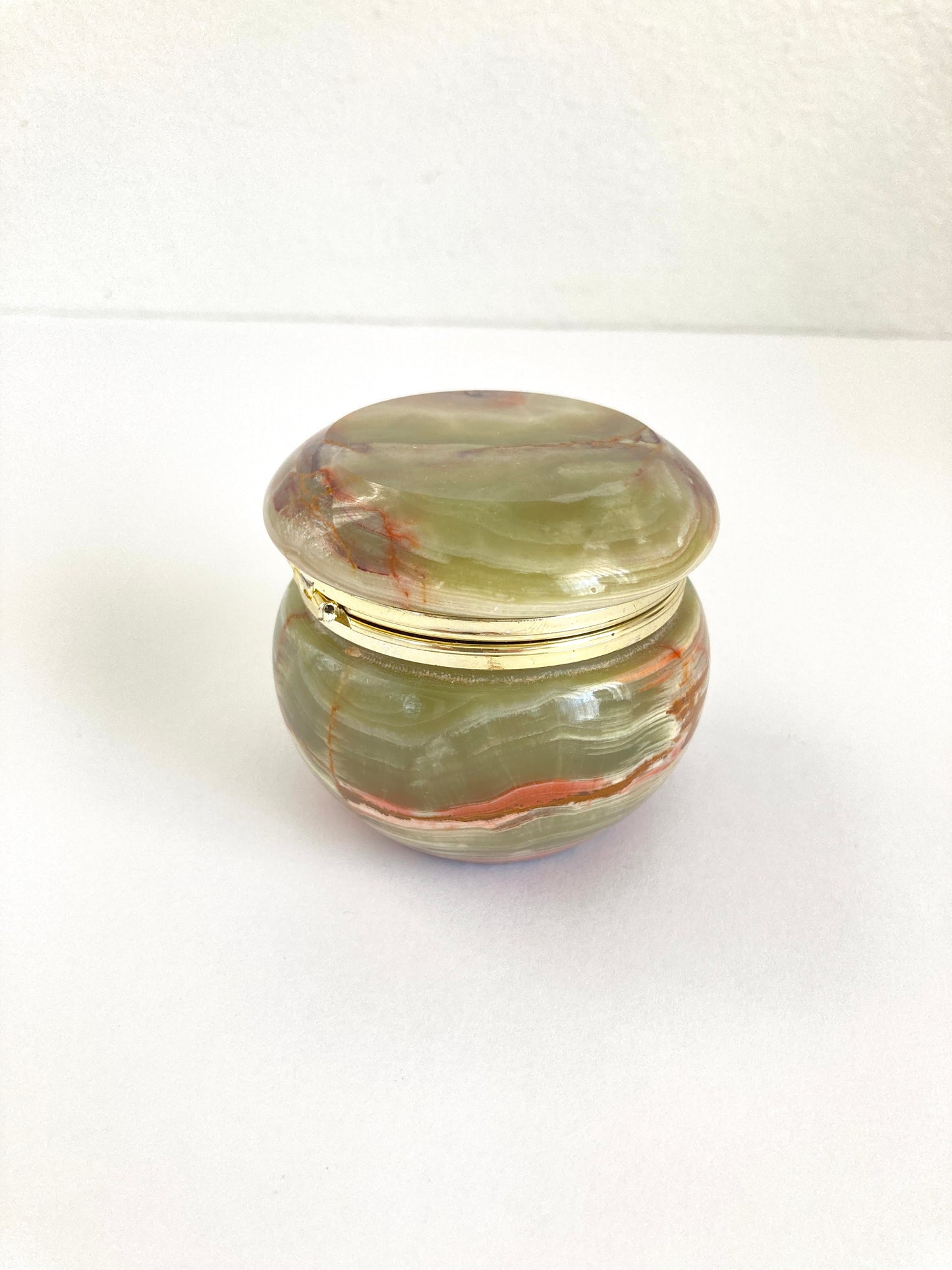 Onyx Trinket Box w/ Hinged Lid