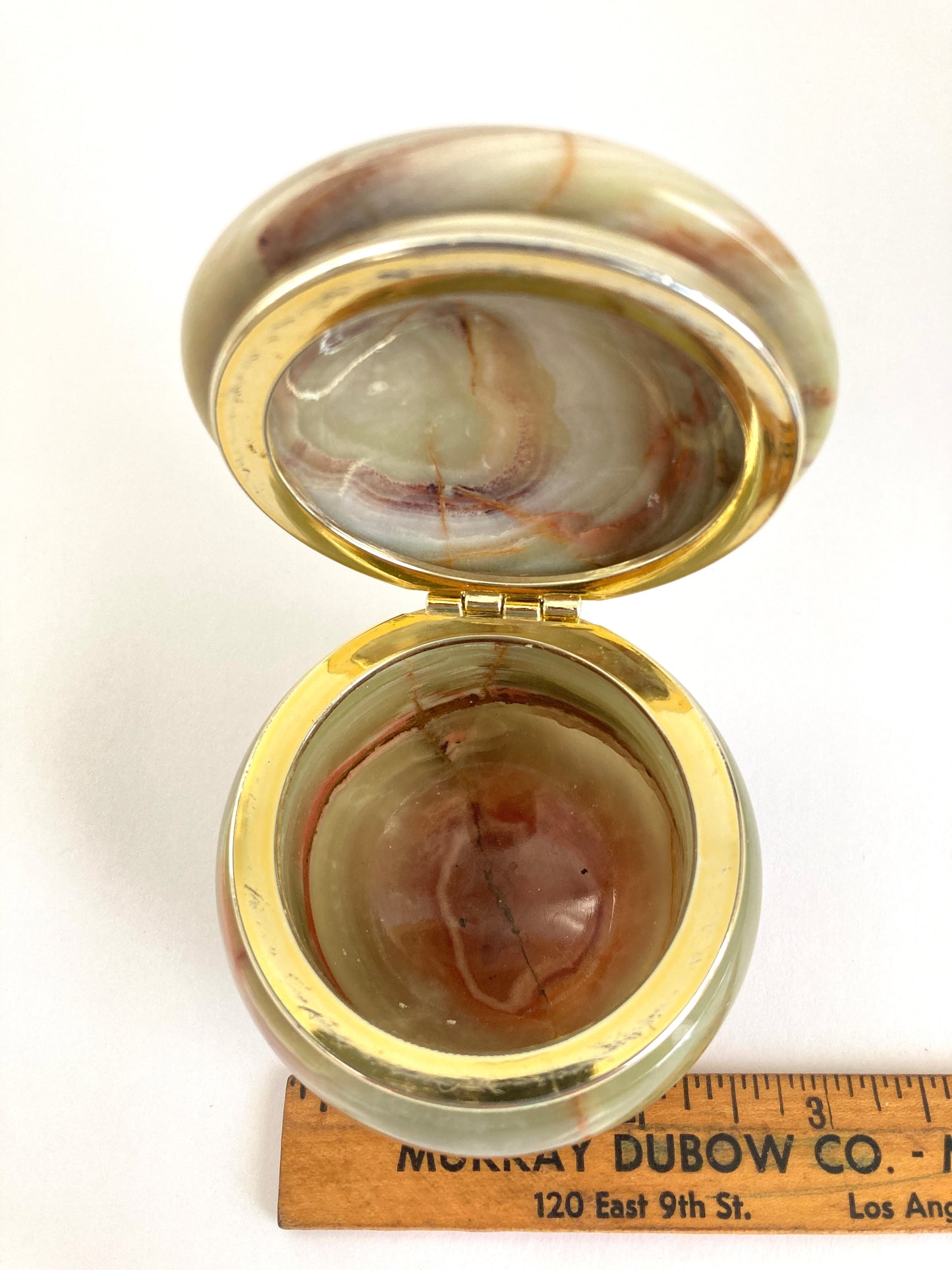 Onyx Trinket Box w/ Hinged Lid