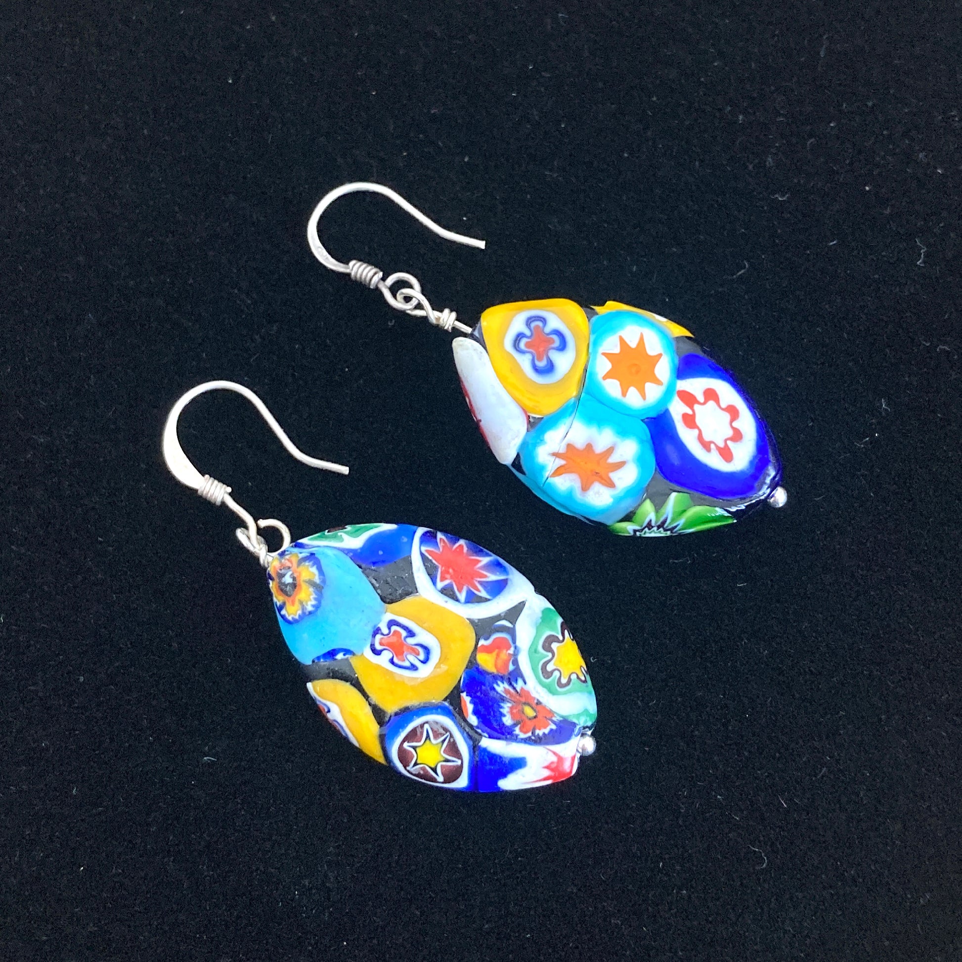 Millefiori Clay Drop Earrings