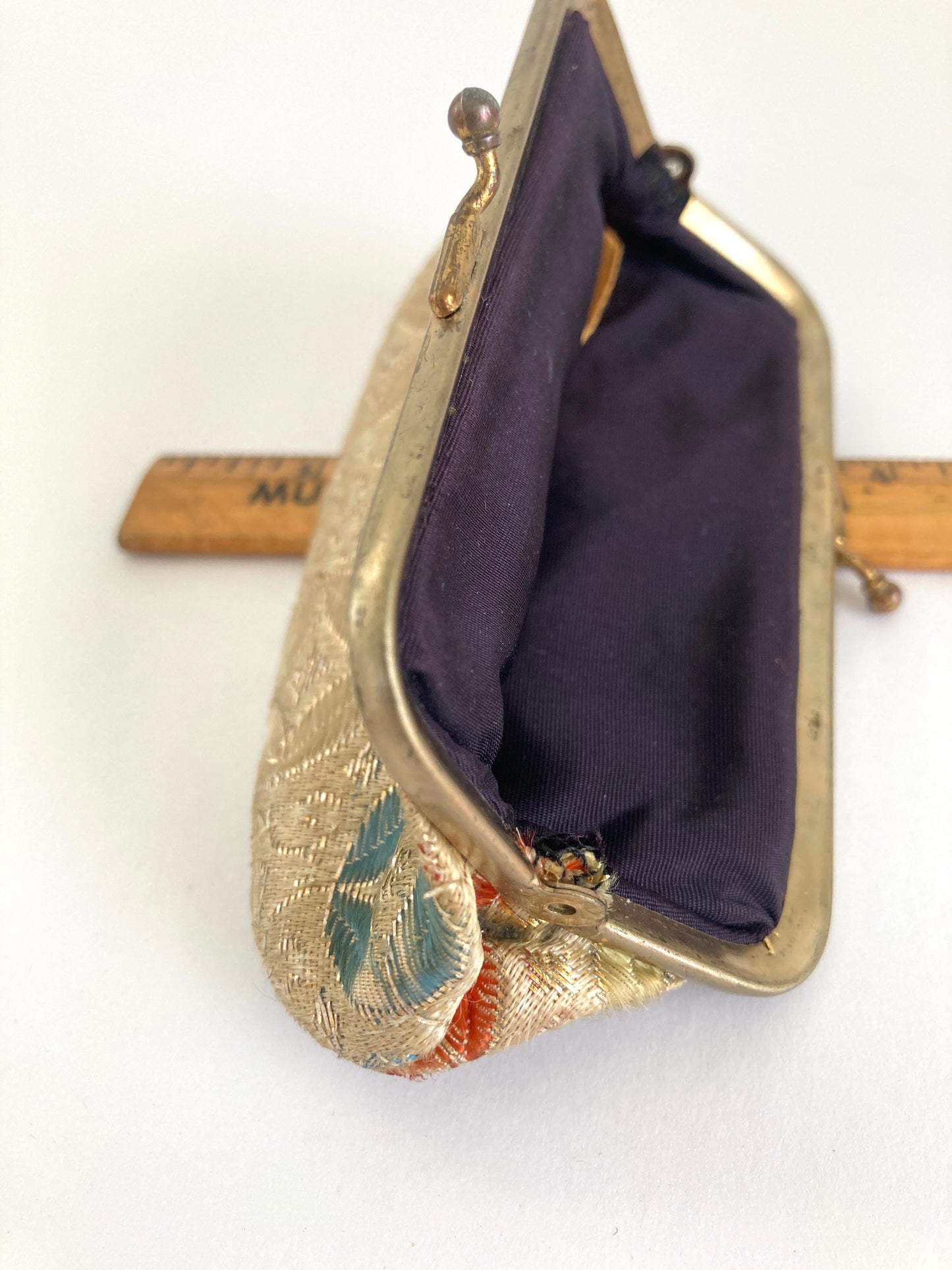 Vintage Damask Coin Purse