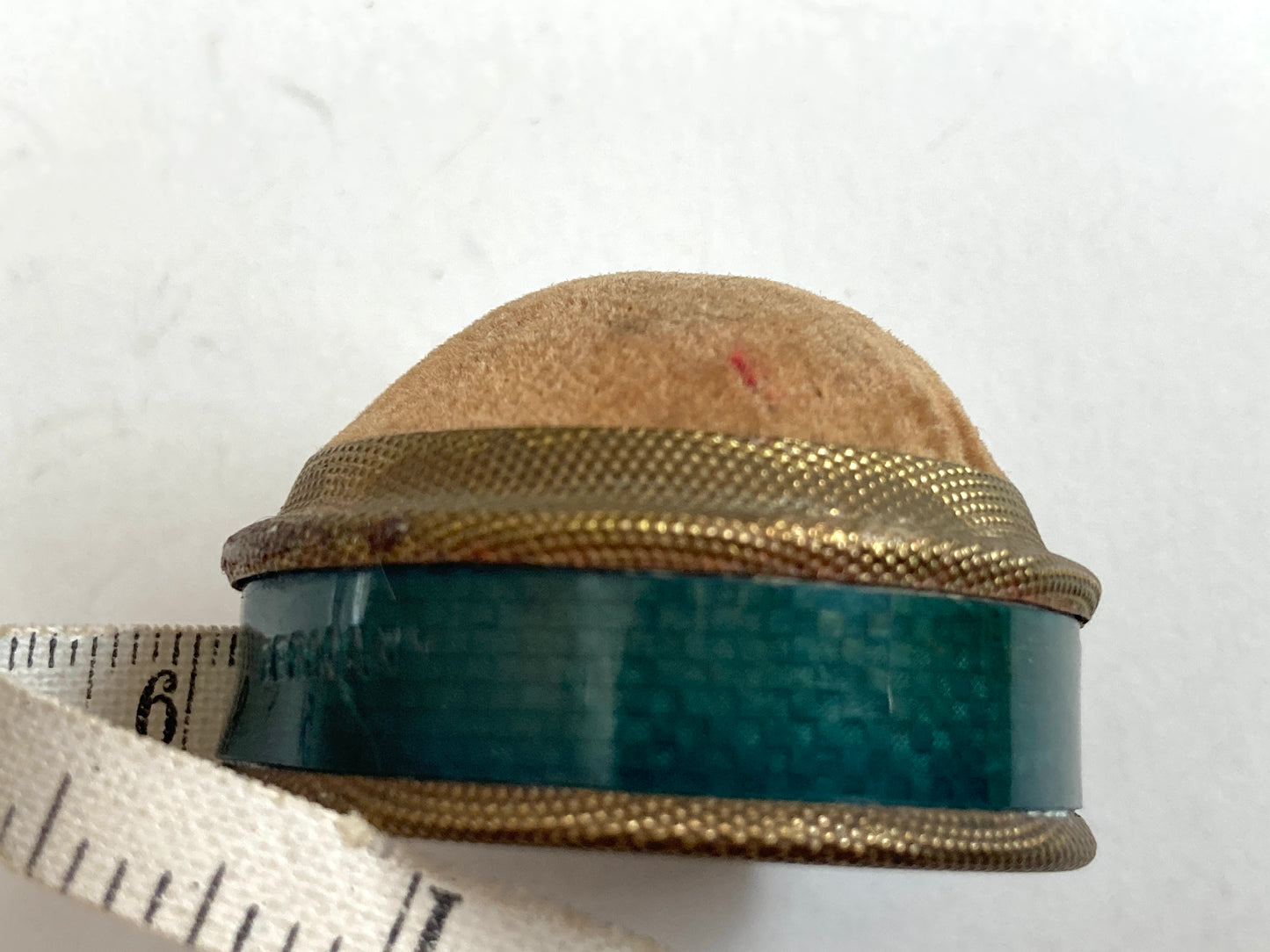 Antique Germany Sewing Tape Measure Pin Cushion Combo