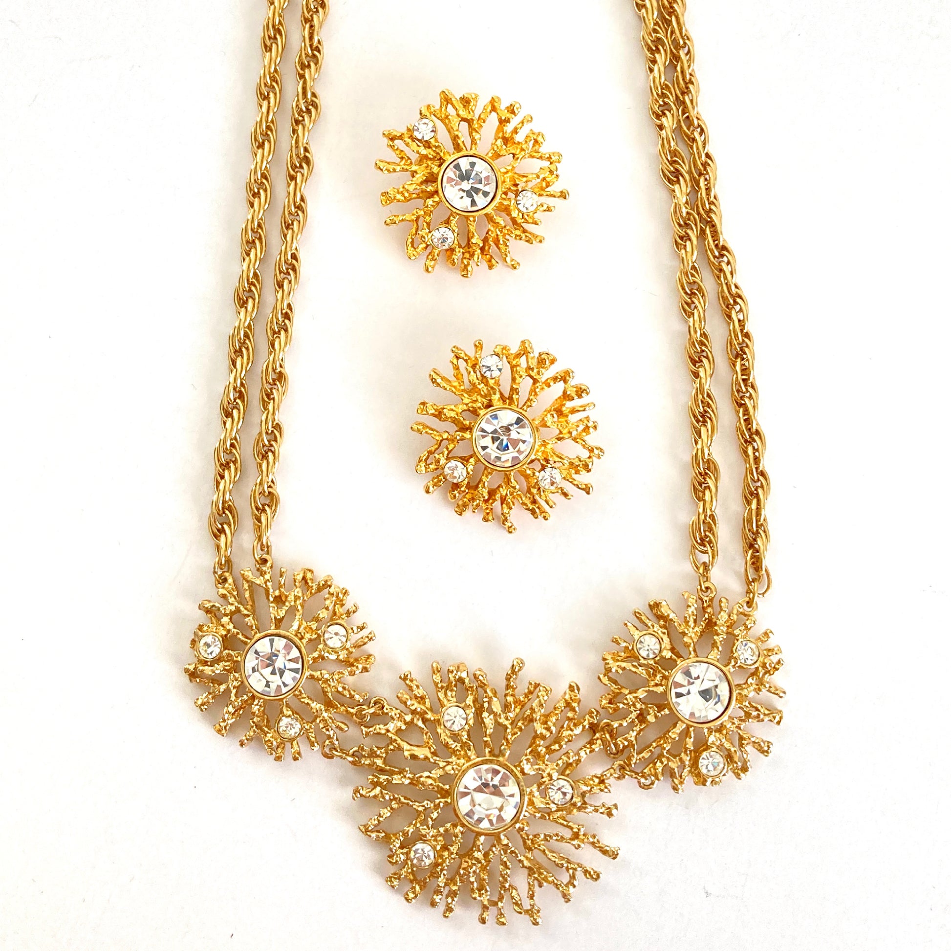 KJL for Avon Necklace & Earrings Starburst Set