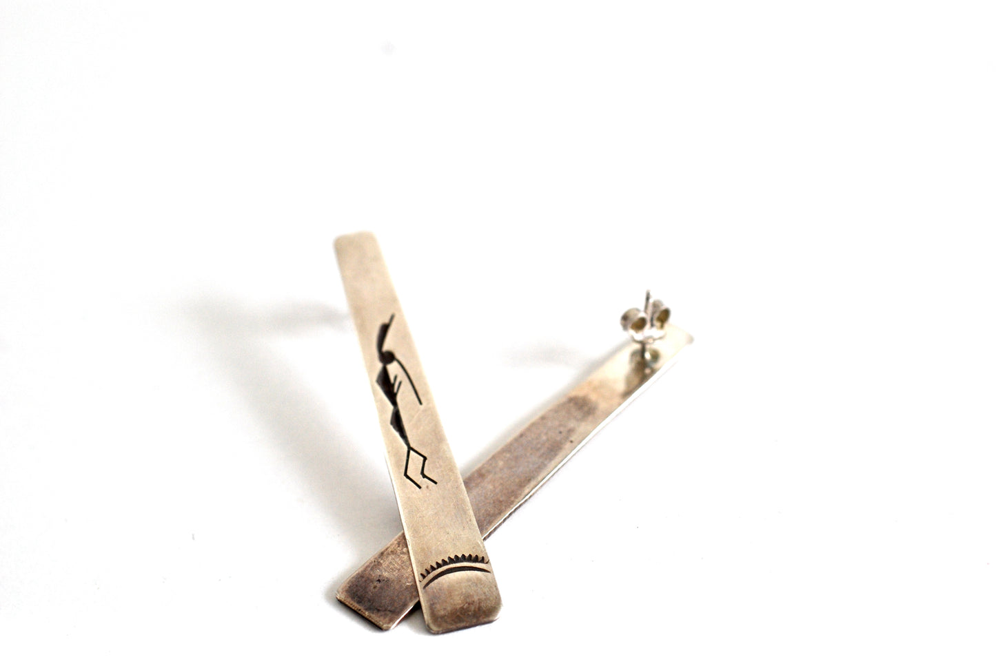 Sterling Silver Kokopelli Earrings