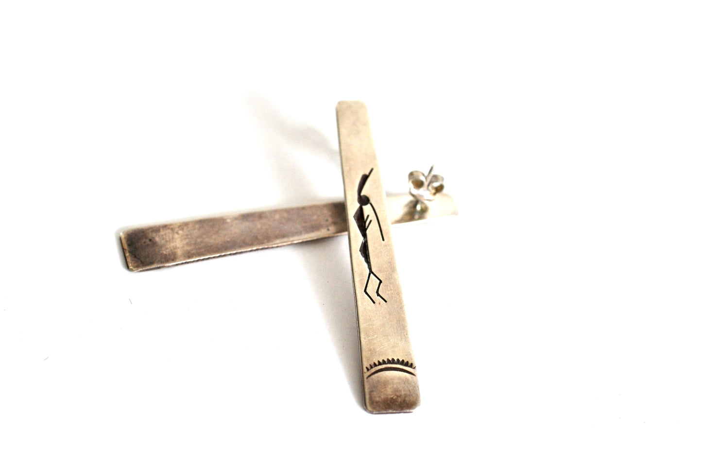 Sterling Silver Kokopelli Earrings