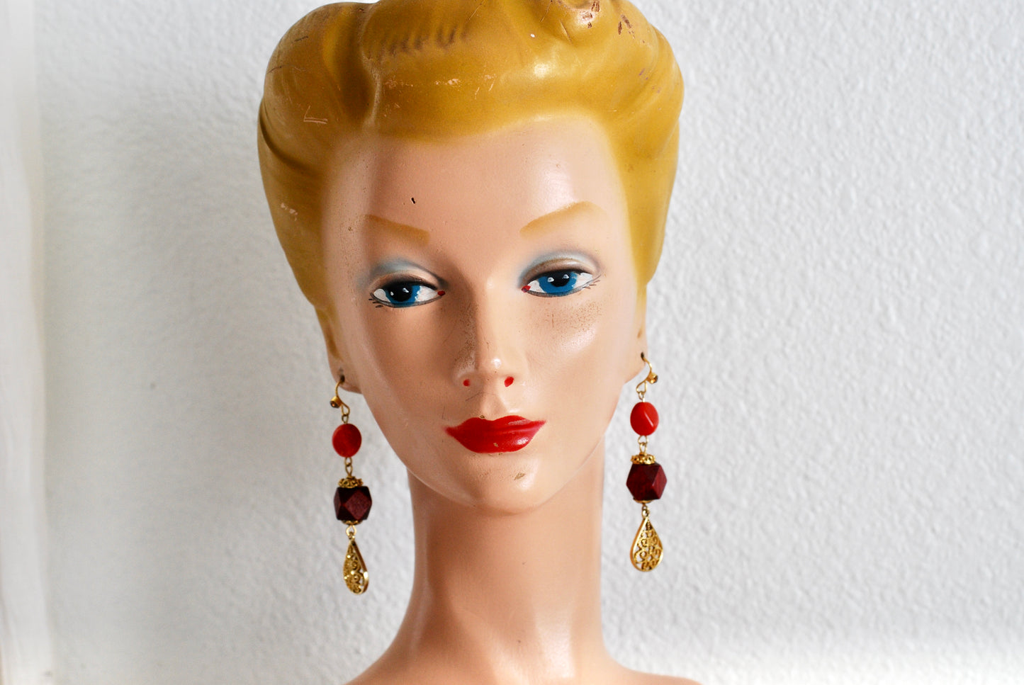 Fall Colors Mixed Media Dangle Earrings