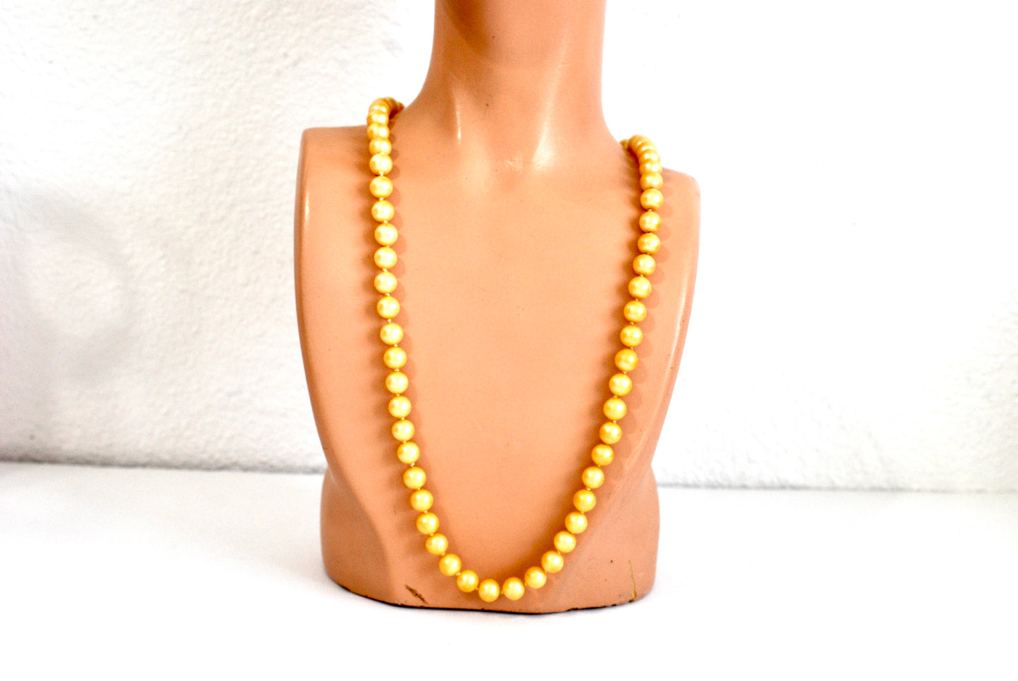Single Strand Champagne Pearls w/Sterling Clasp
