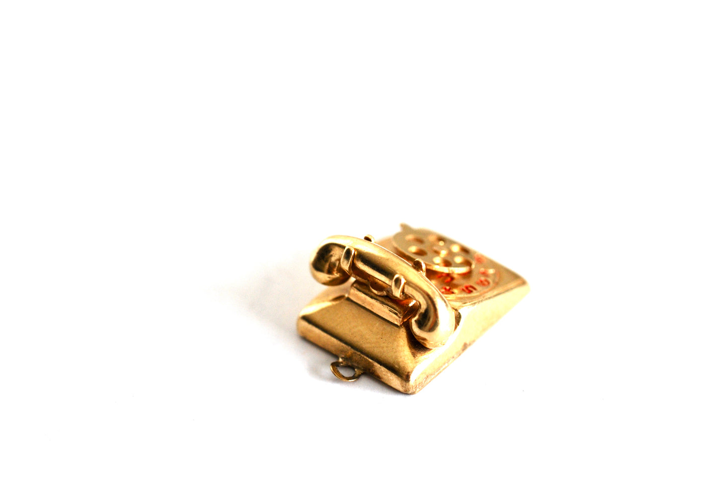 14K Rotary Telephone "I Love You" Charm
