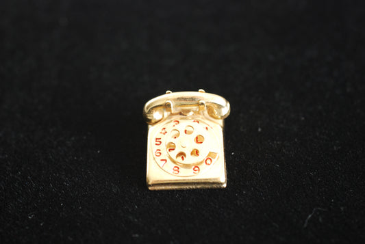 14K Rotary Telephone "I Love You" Charm