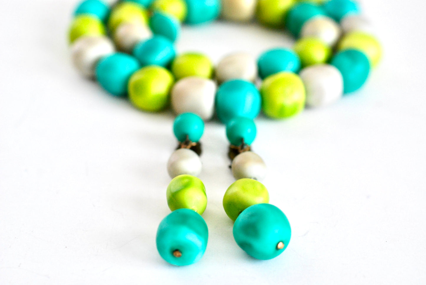 Tropical Necklace and Earrings set Vintage 1970s