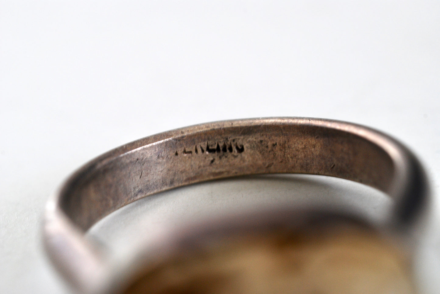 Egyptian Revival Sterling Silver Scarab Ring