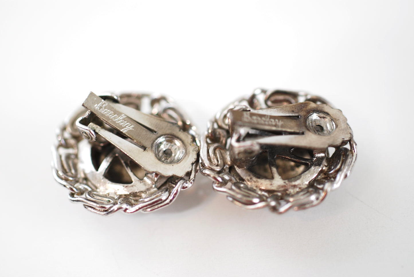 Silver Tone Barclay Three Strand Bracelet and Earrings Set
