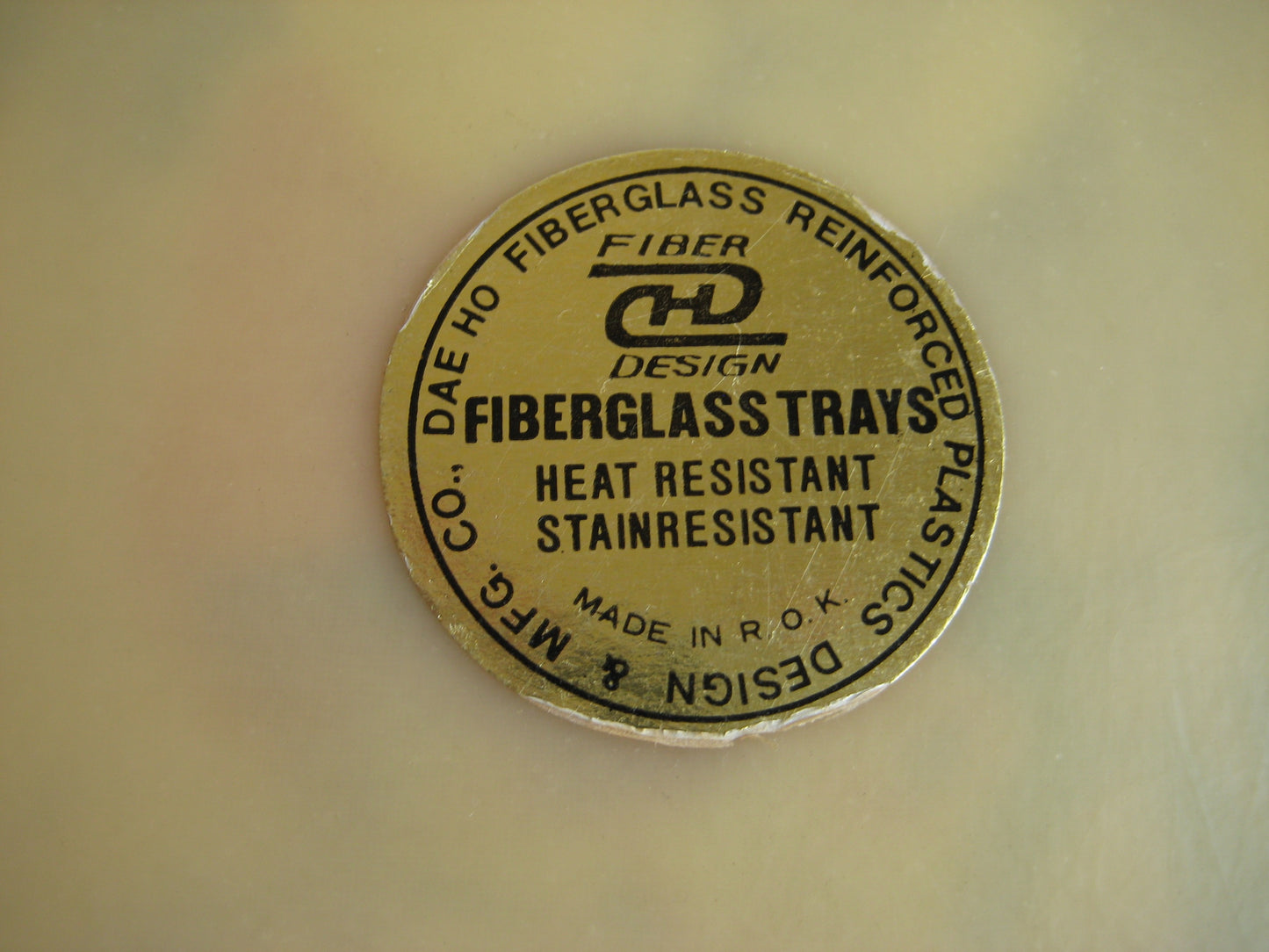 Floral Fiberglass Tray in autumn colors