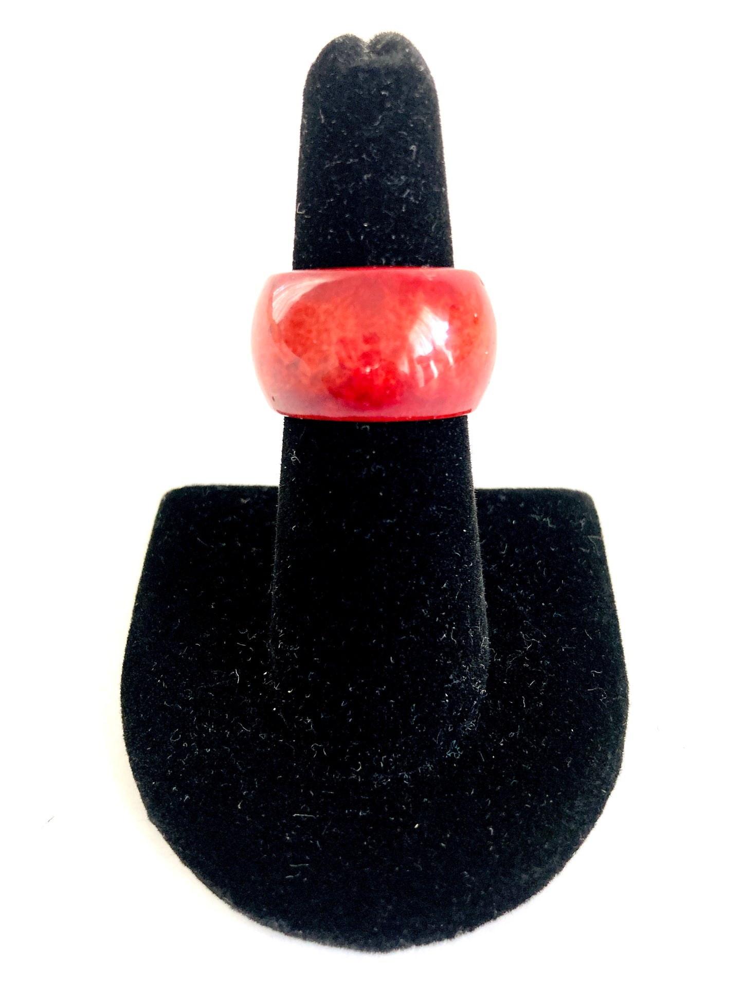 Dyed Agate Wide Band Ring