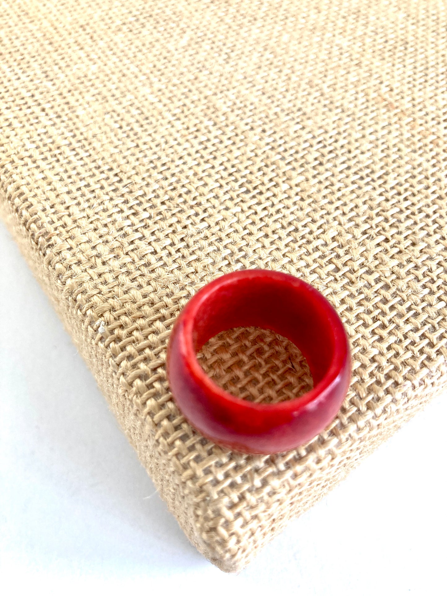 Dyed Agate Wide Band Ring