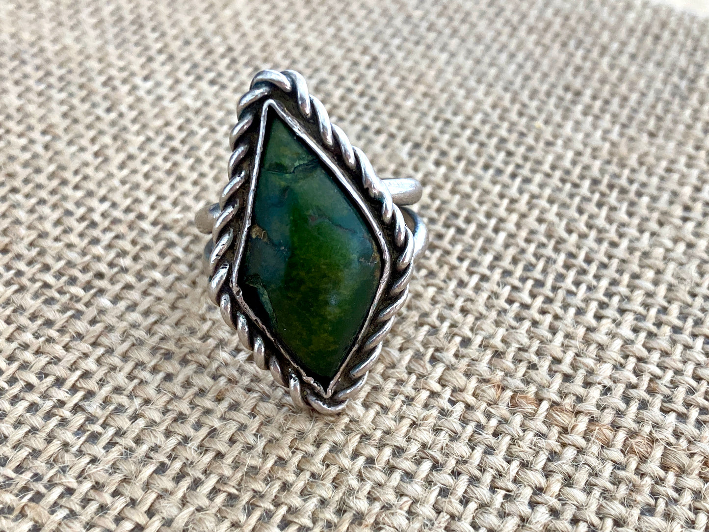 Vintage 1970s Turquoise Ring Unisex