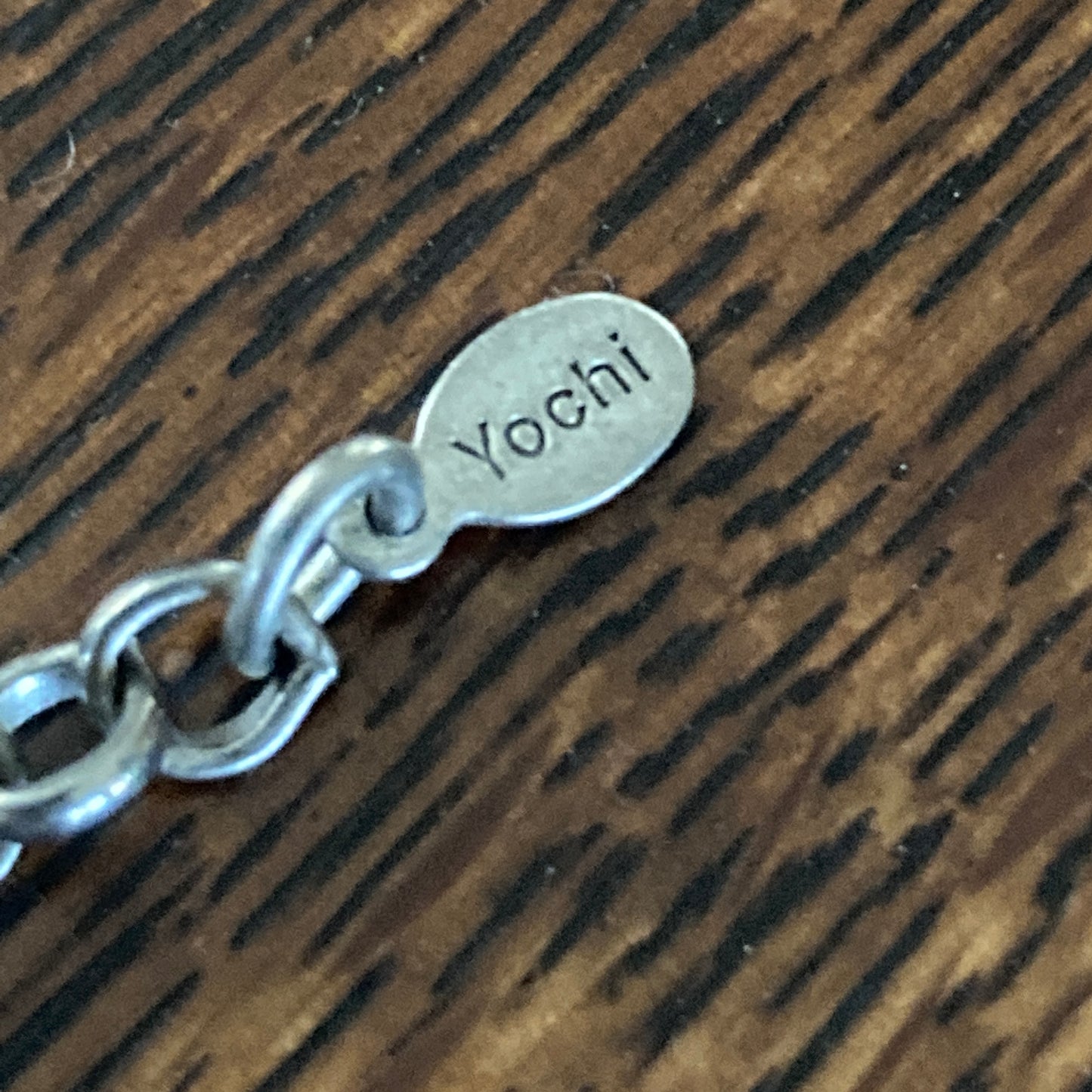 Pewter Pearl and Pink Rhinestone Choker Necklace by Yochi