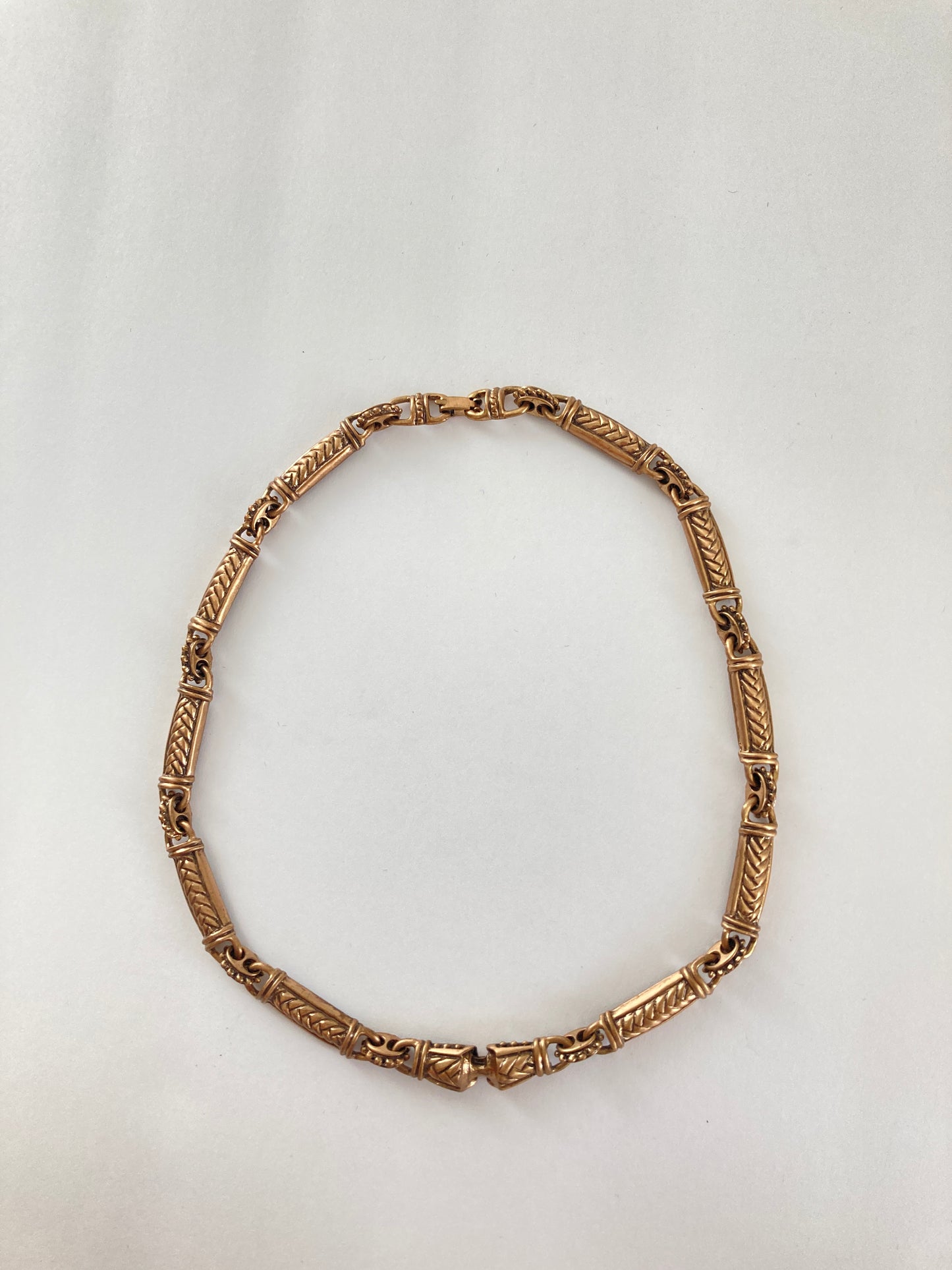 Egyptian Revival Brass Necklace