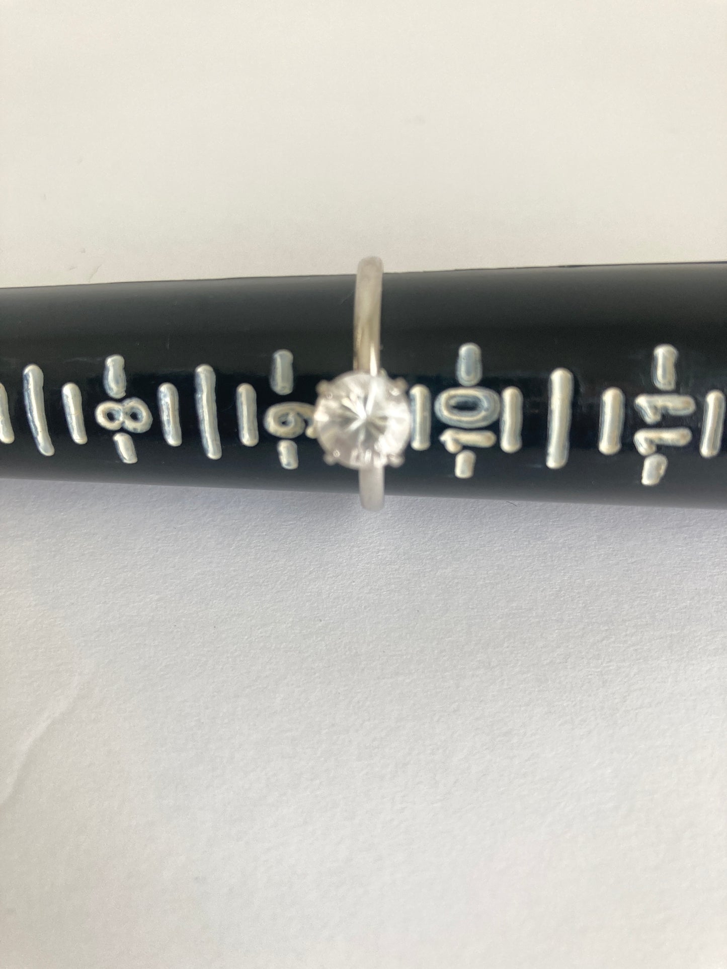 Lindenwold Sterling 1k CZ Solitaire Ring Size 9 1/2