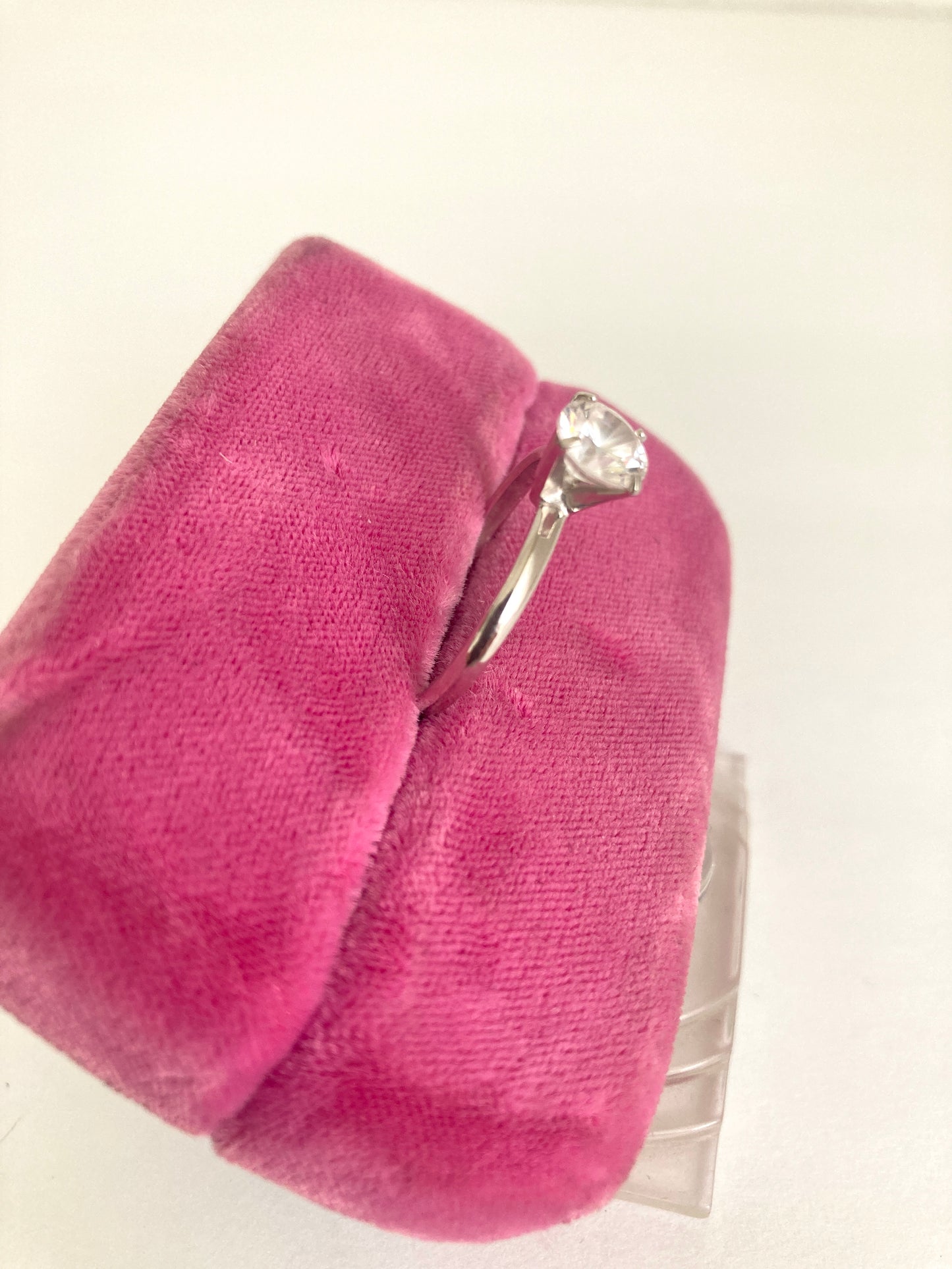 Lindenwold Sterling 1k CZ Solitaire Ring Size 9 1/2