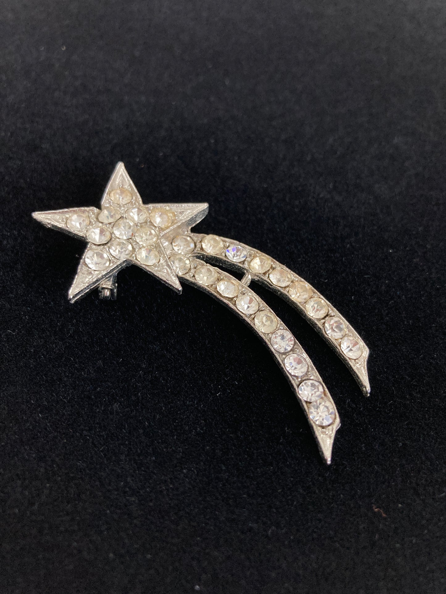 Crystal Shooting Star Brooch