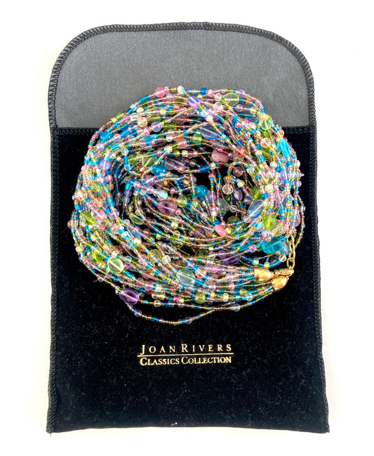 Joan Rivers Tropical Multi-Bead Czech Glass Torsade Necklace