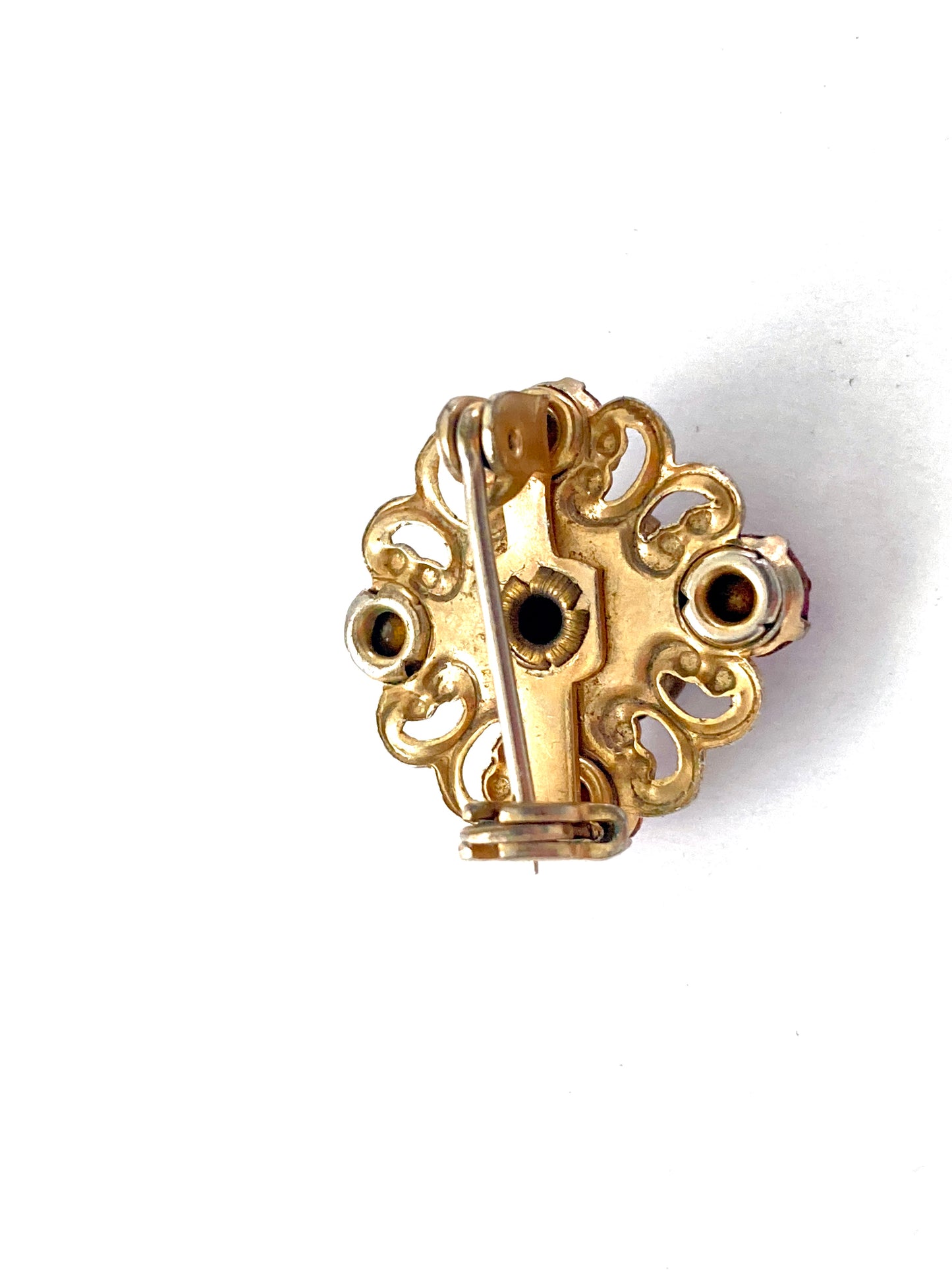 Guilloche Enamel Rose Scatter Pin