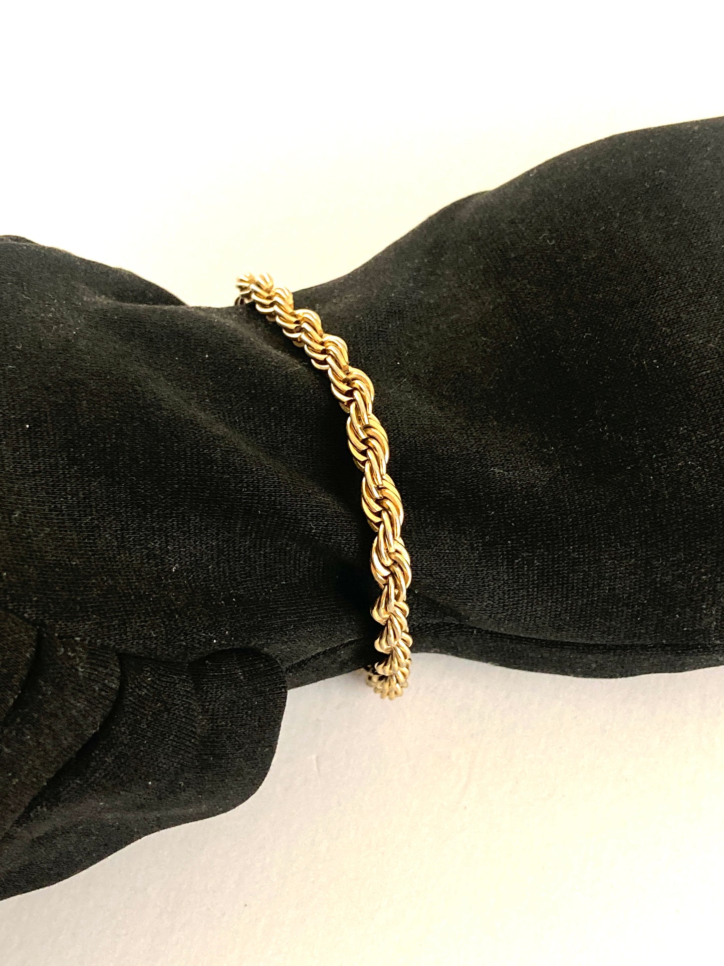Gold Filled Twisted Rope Chain Bracelet