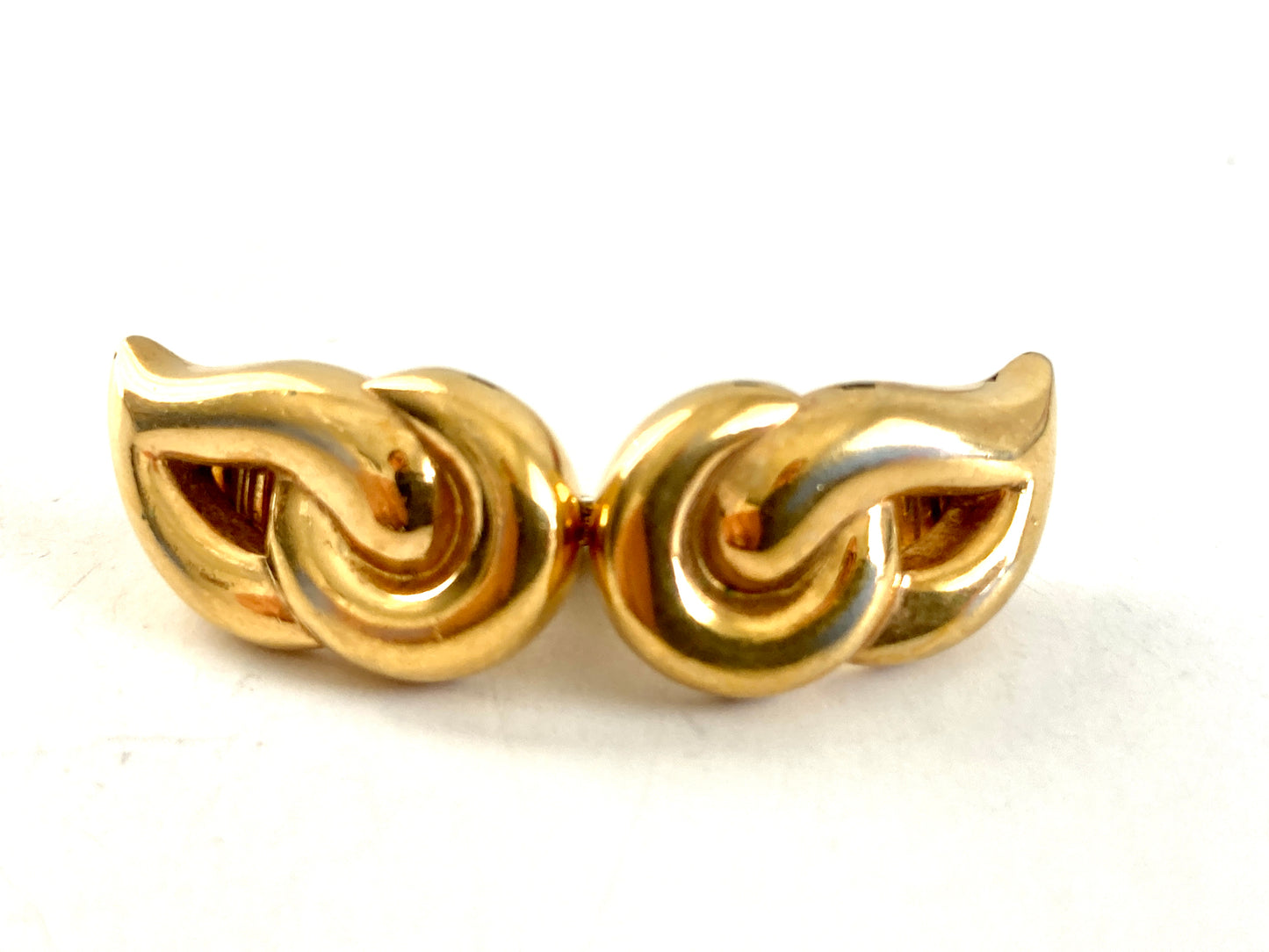Monet Golden Flame Clip-on Earrings