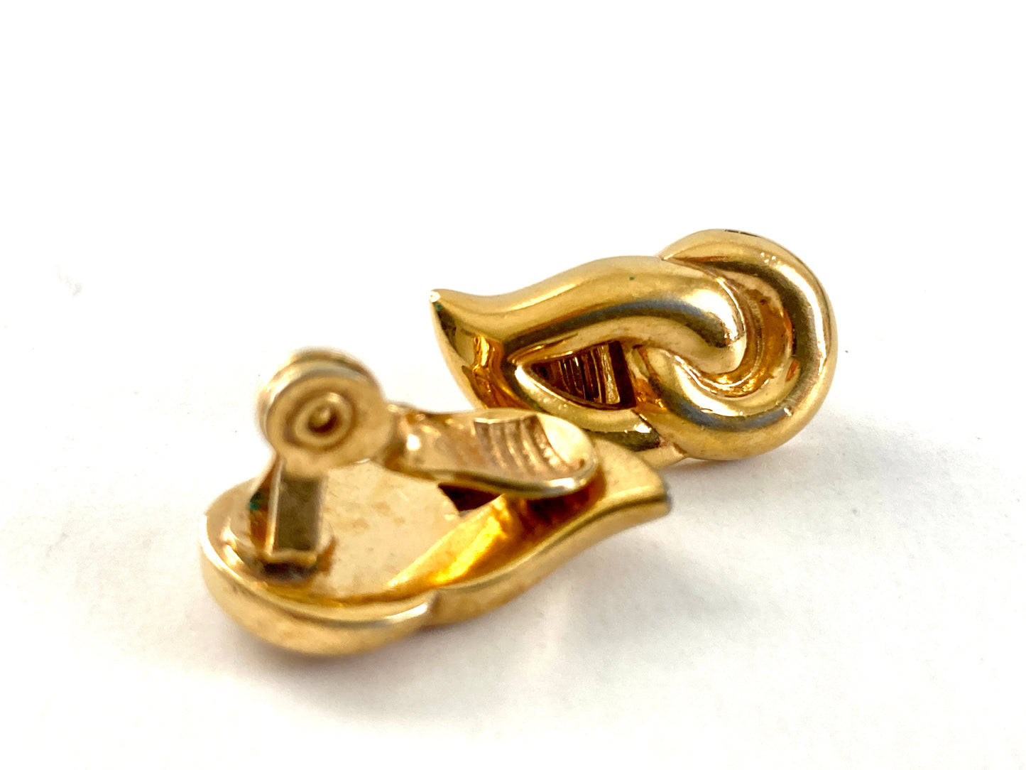 Monet Golden Flame Clip-on Earrings
