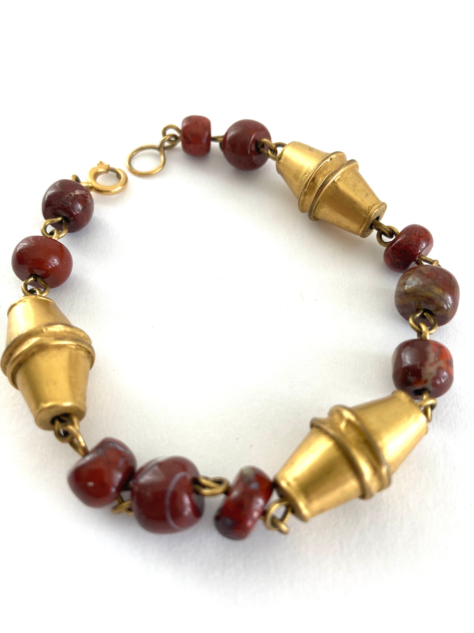 Victorian Agate and Pinchbeck Bracelet