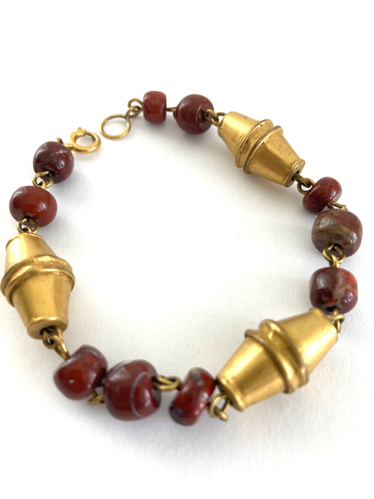 Victorian Agate and Pinchbeck Bracelet