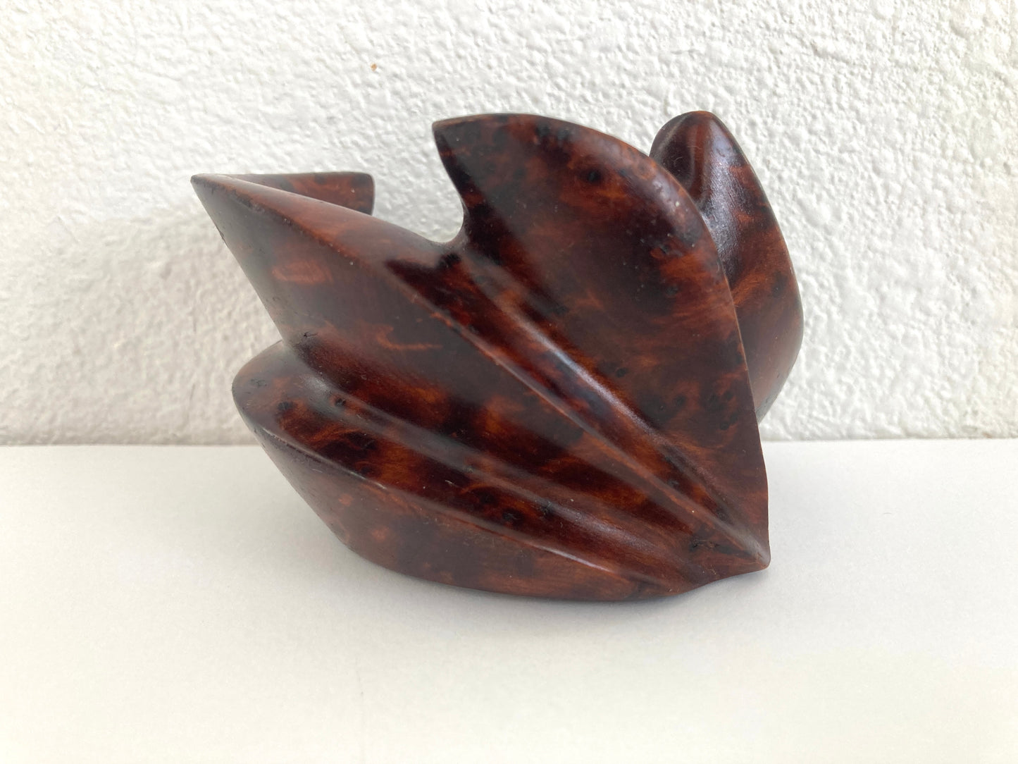 Huge Chunky Carved Burl Wood Cuff Bracelet