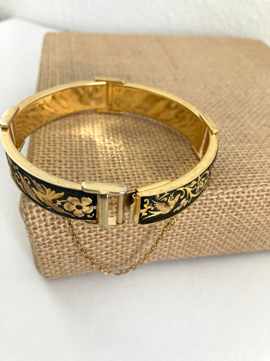Toledo Damascene Bracelet with Birds