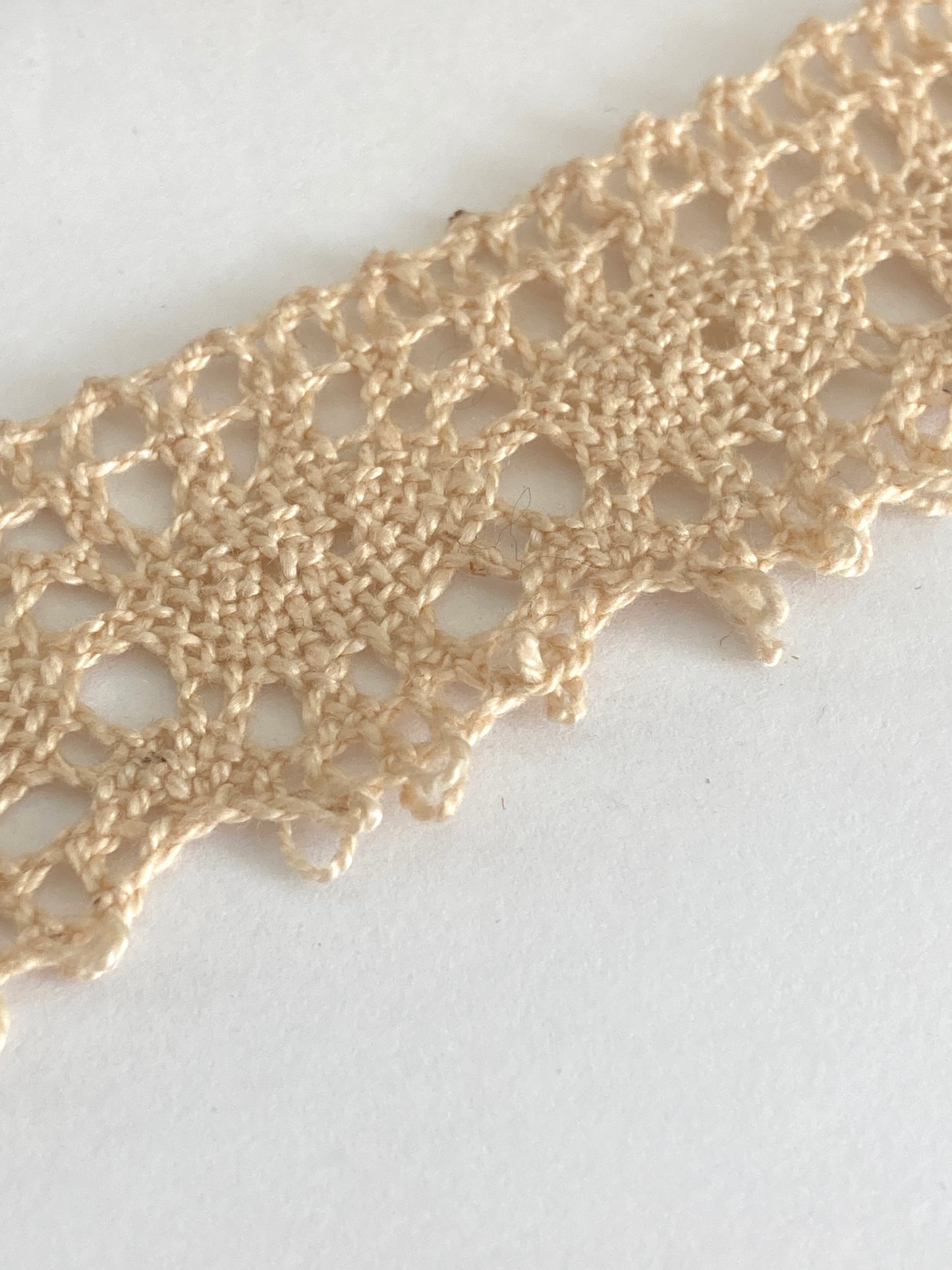 Huge Industrial Spool of Cotton Lace Trim 1 1/4 Inch Wide