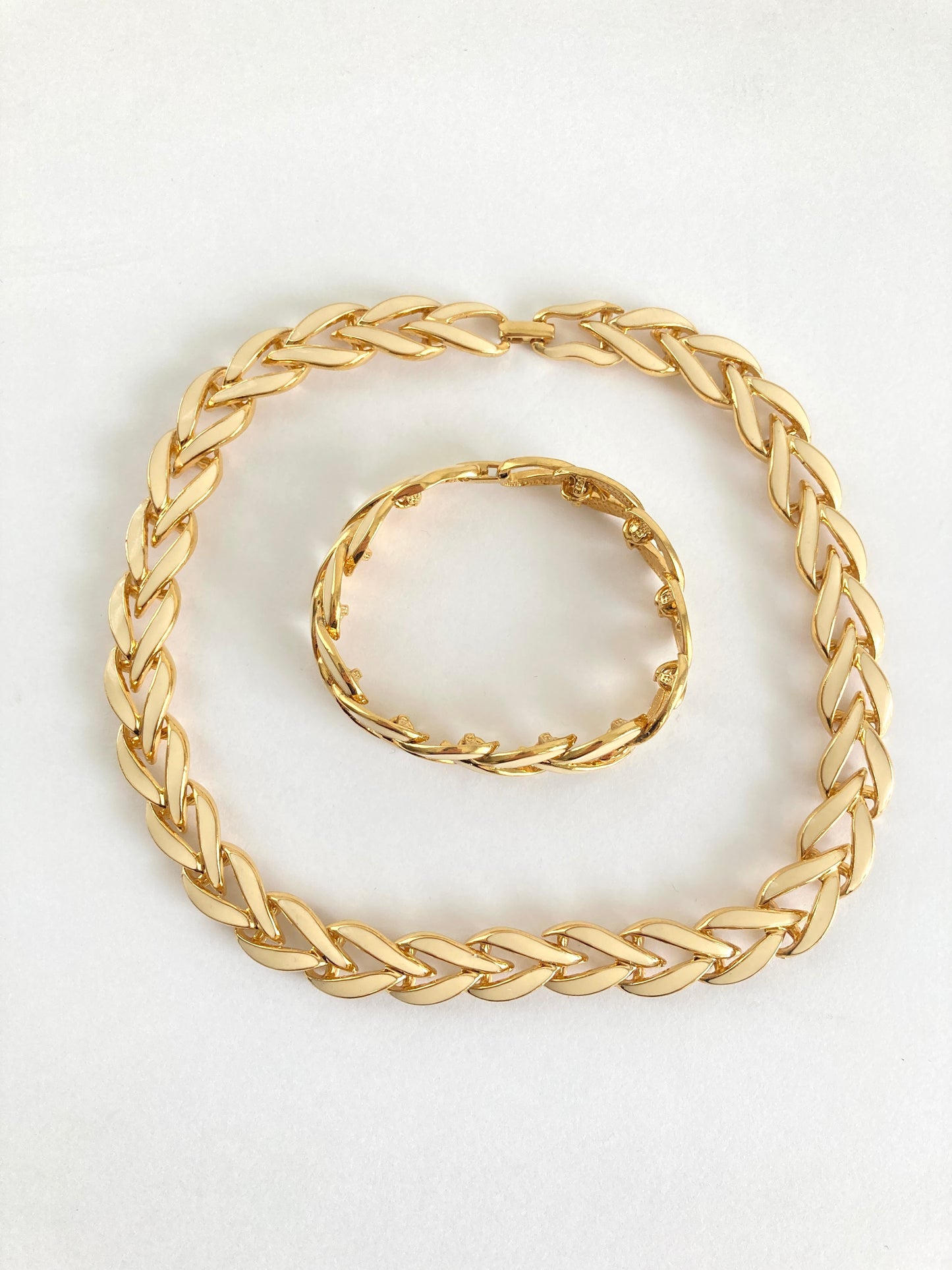 Napier Enamel Choker and Bracelet Set