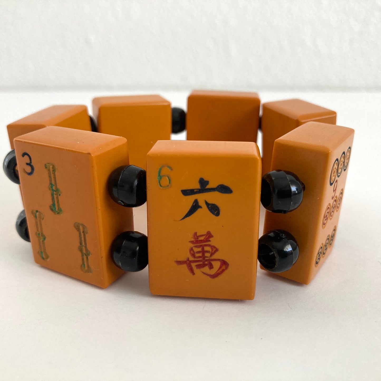 Bakelite Mahjong Tile Stretch Bracelet