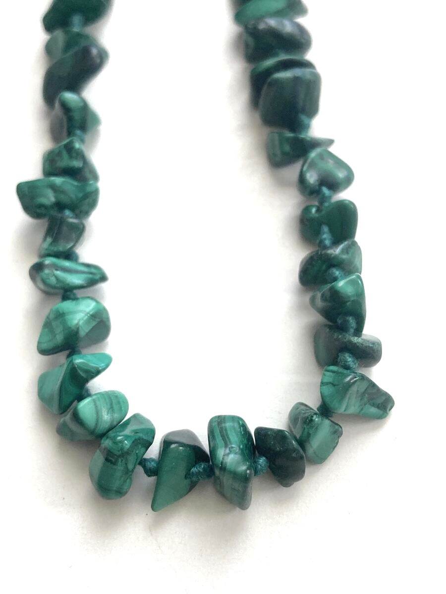 Malachite Natural Polished Stone Necklace