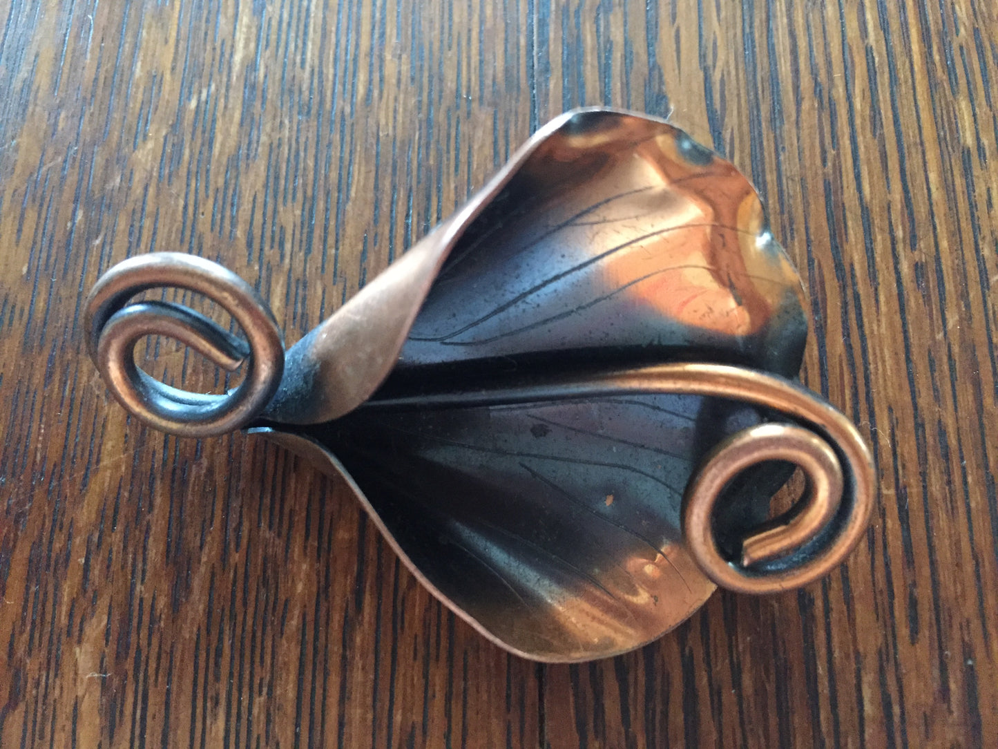 Copper Calla Lily Brooch