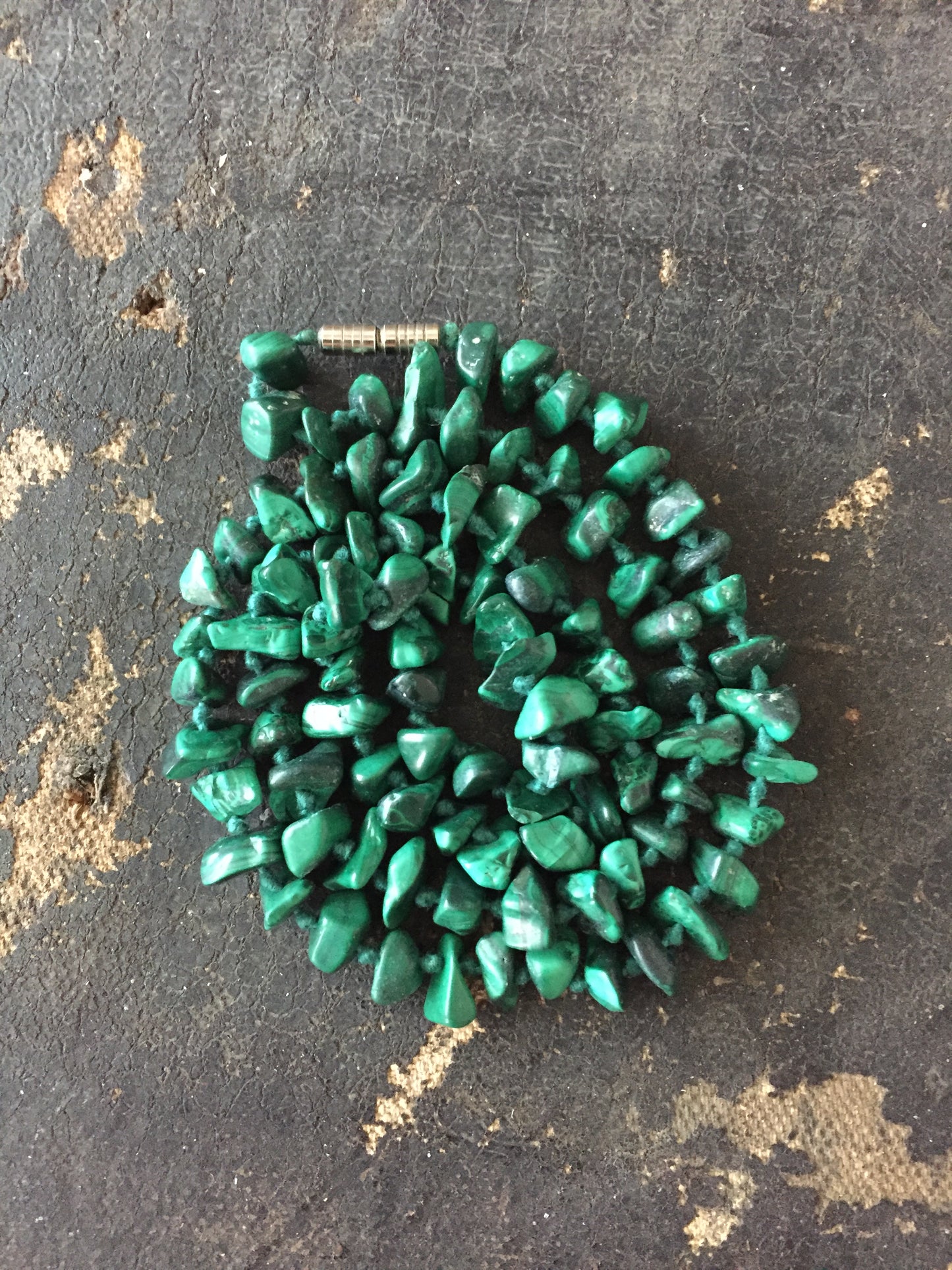 Malachite Natural Polished Stone Necklace