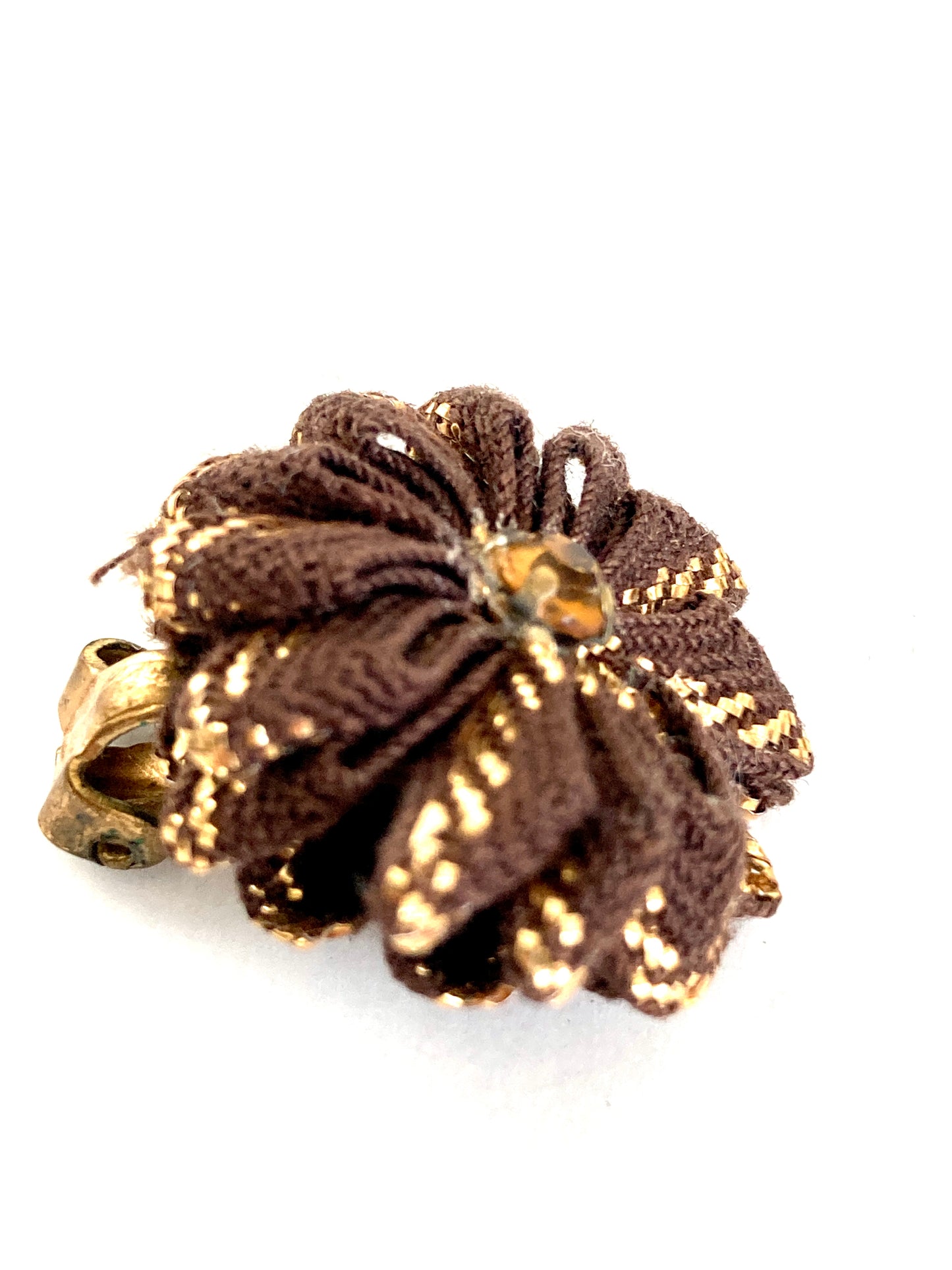 Vintage RickRack Flower Earrings