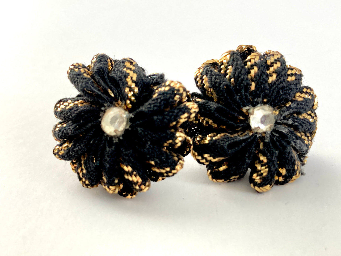 Vintage RickRack Flower Earrings
