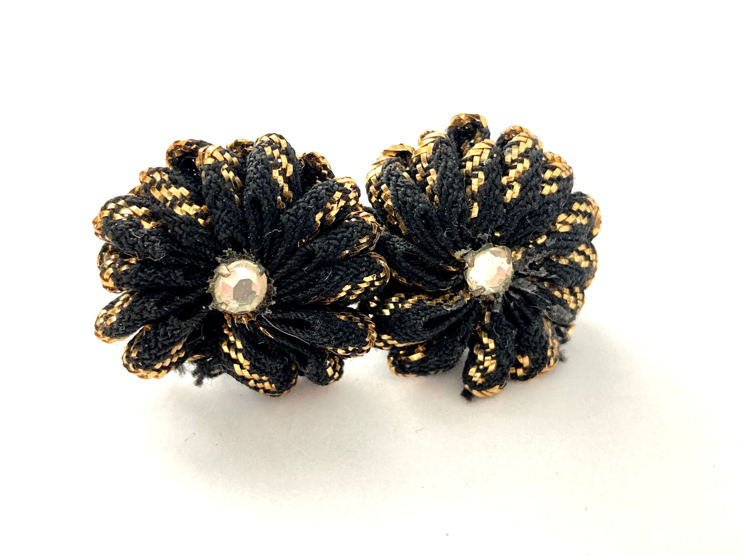 Vintage RickRack Flower Earrings