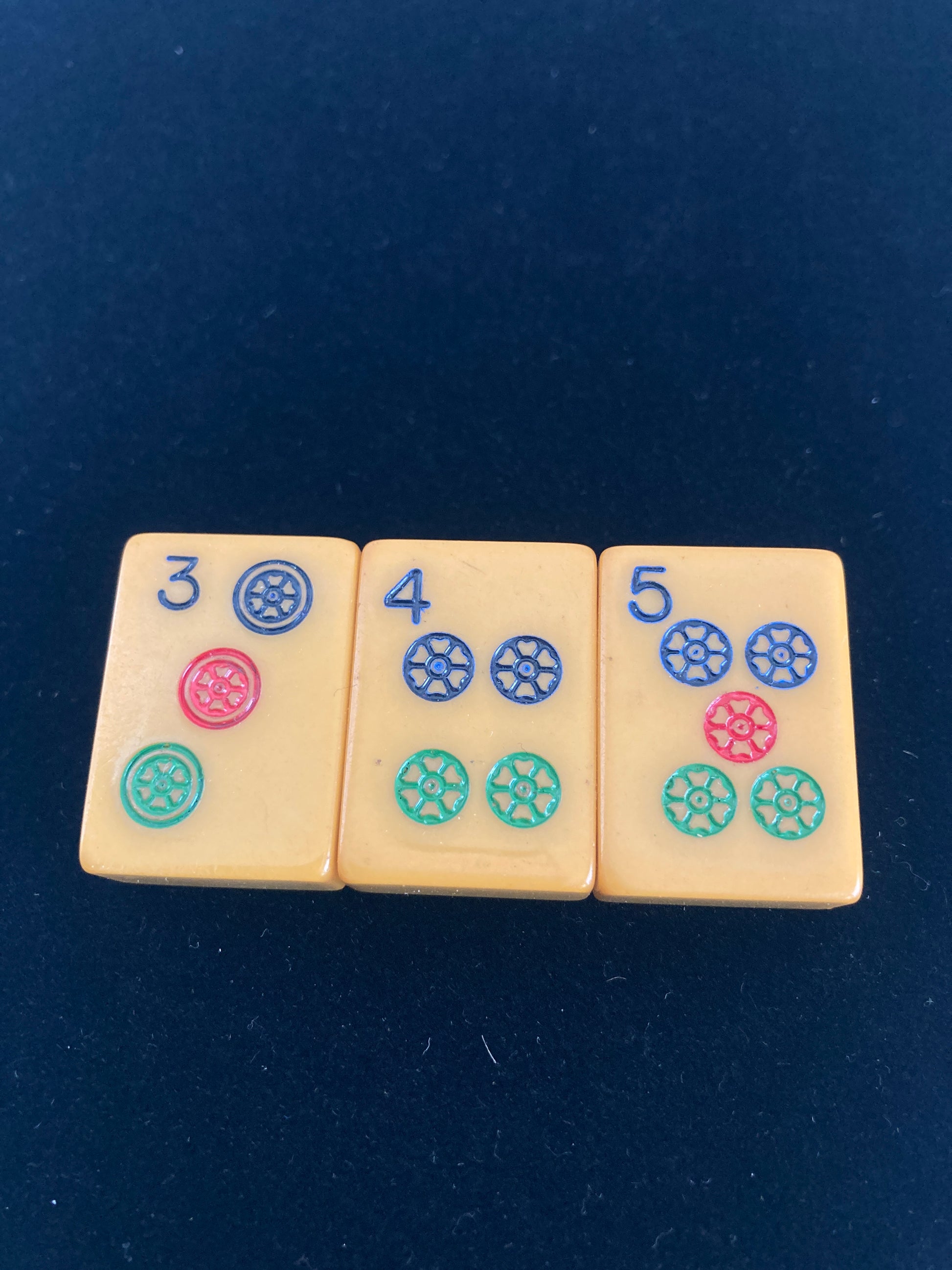Mahjong 3 Tile Brooch