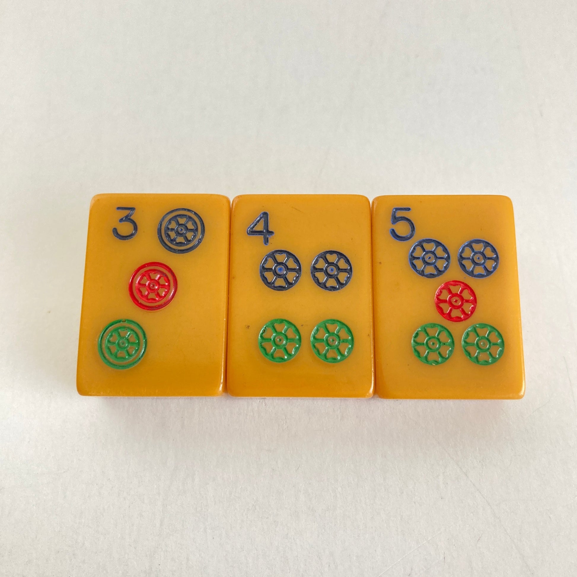 Mahjong 3 Tile Brooch
