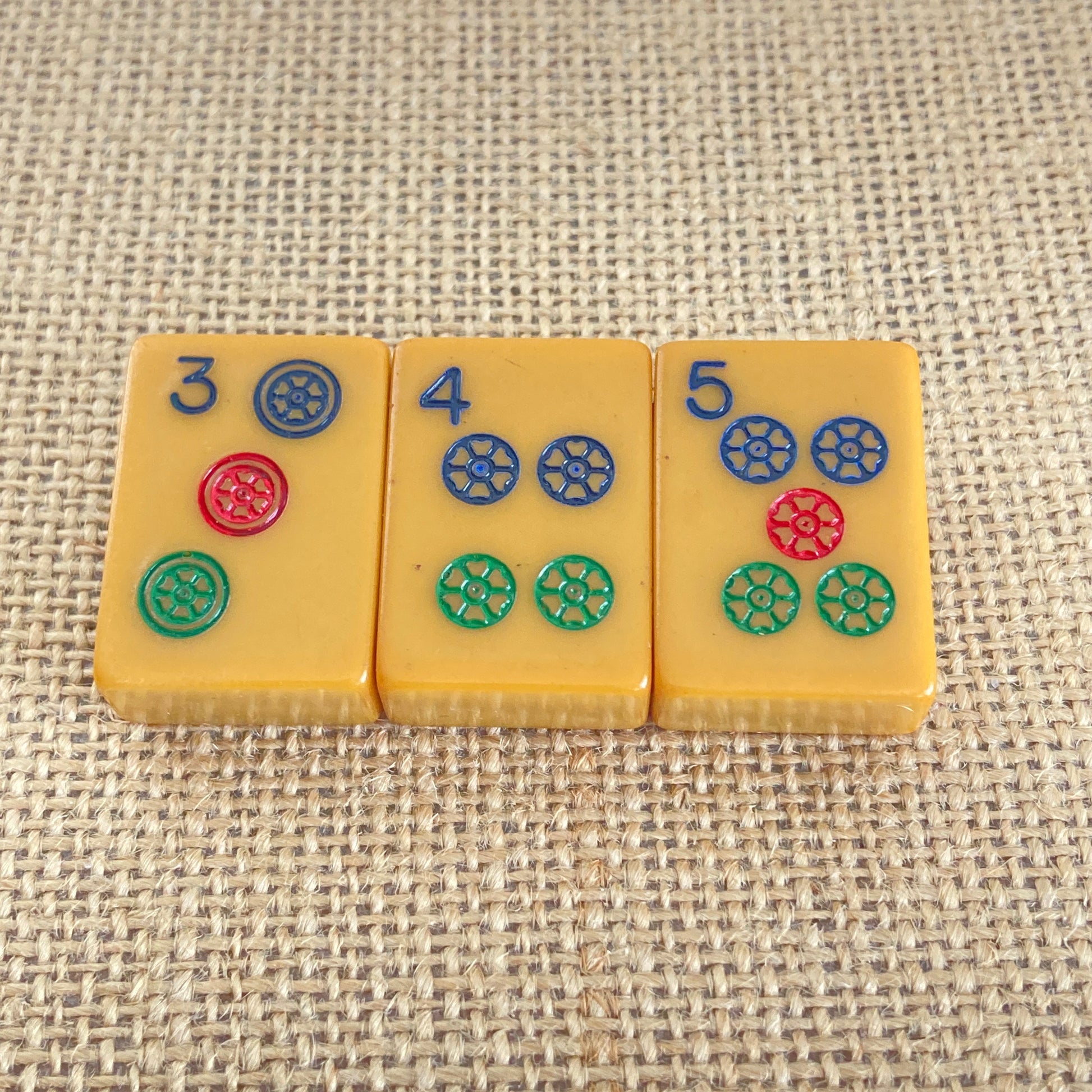 Mahjong 3 Tile Brooch