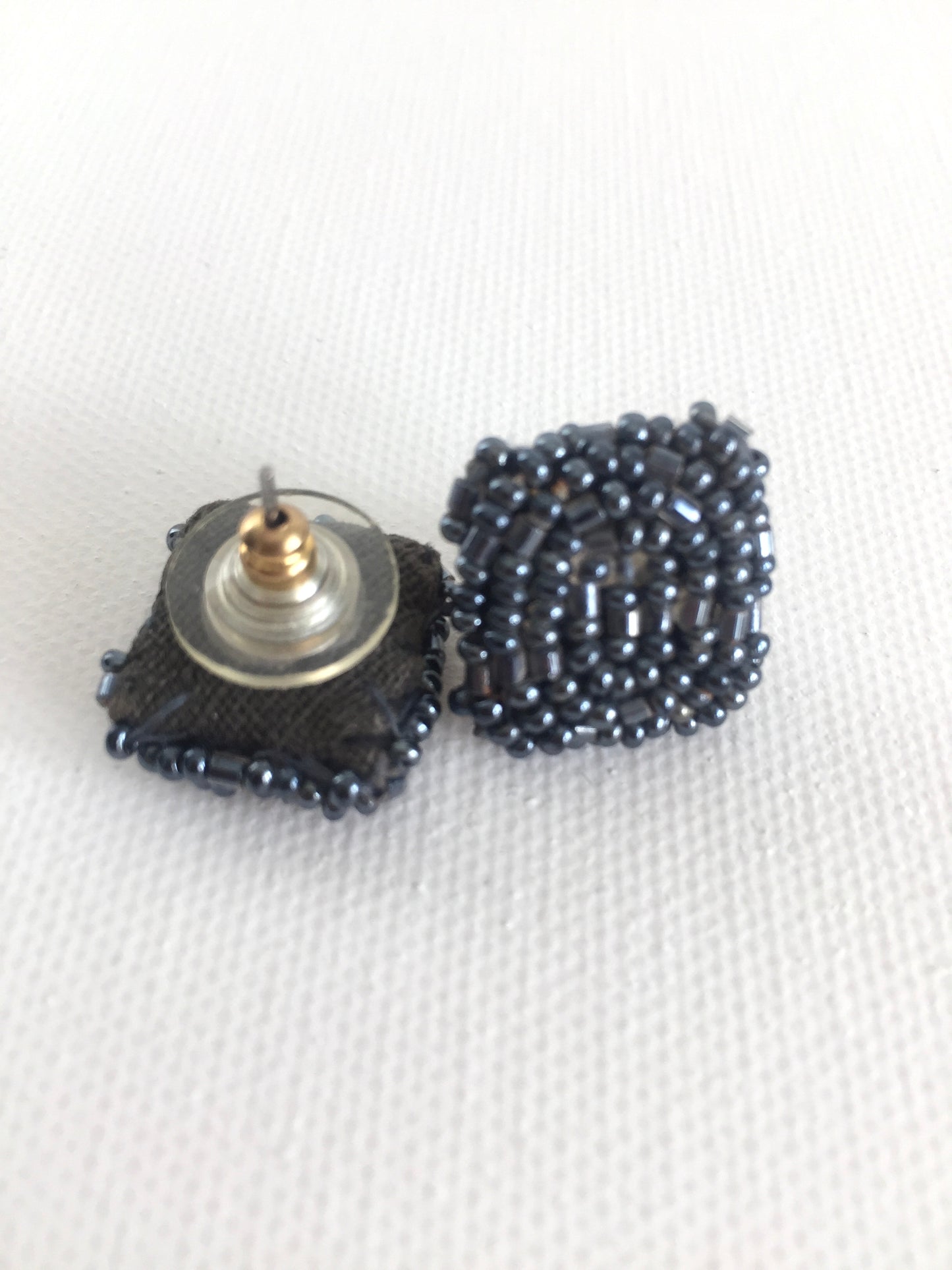 Victorian Glass Seed Bead Earrings