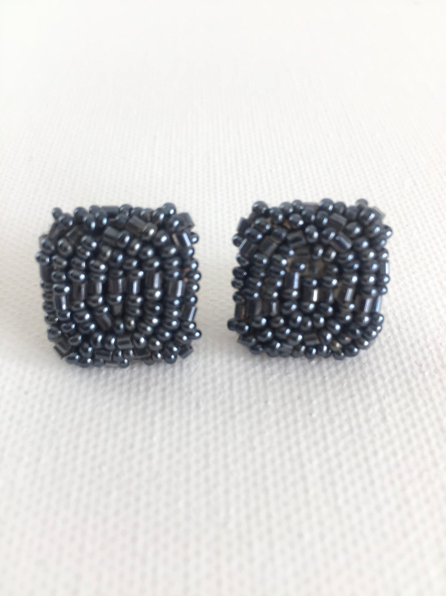 Victorian Glass Seed Bead Earrings