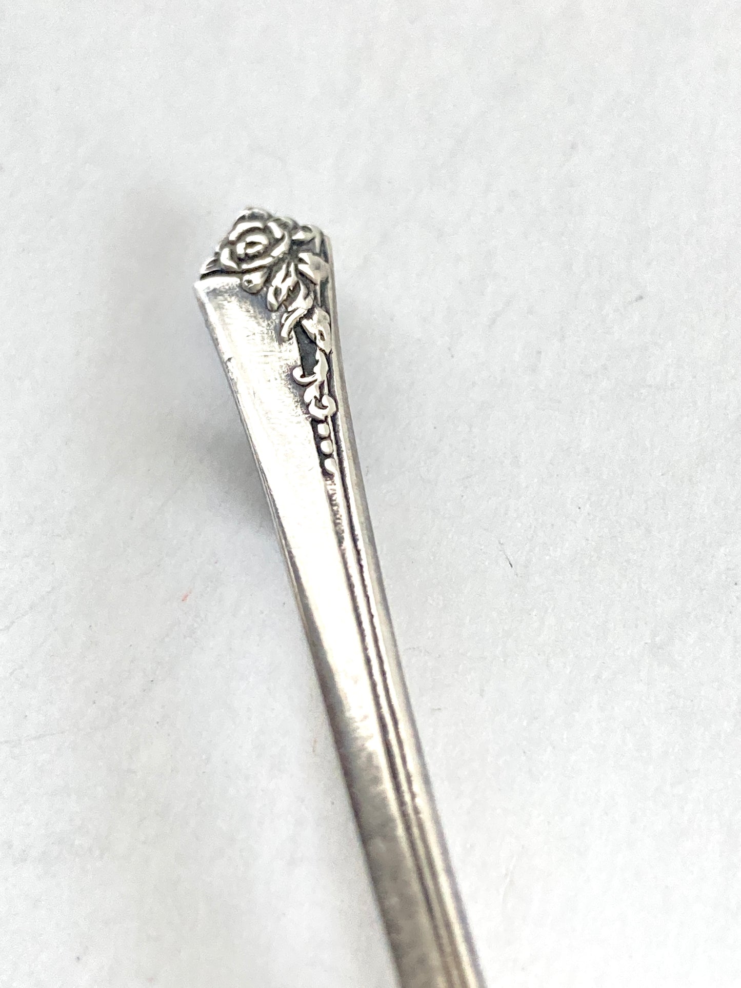 Oneida Damask Rose Sterling Spoon Brooch