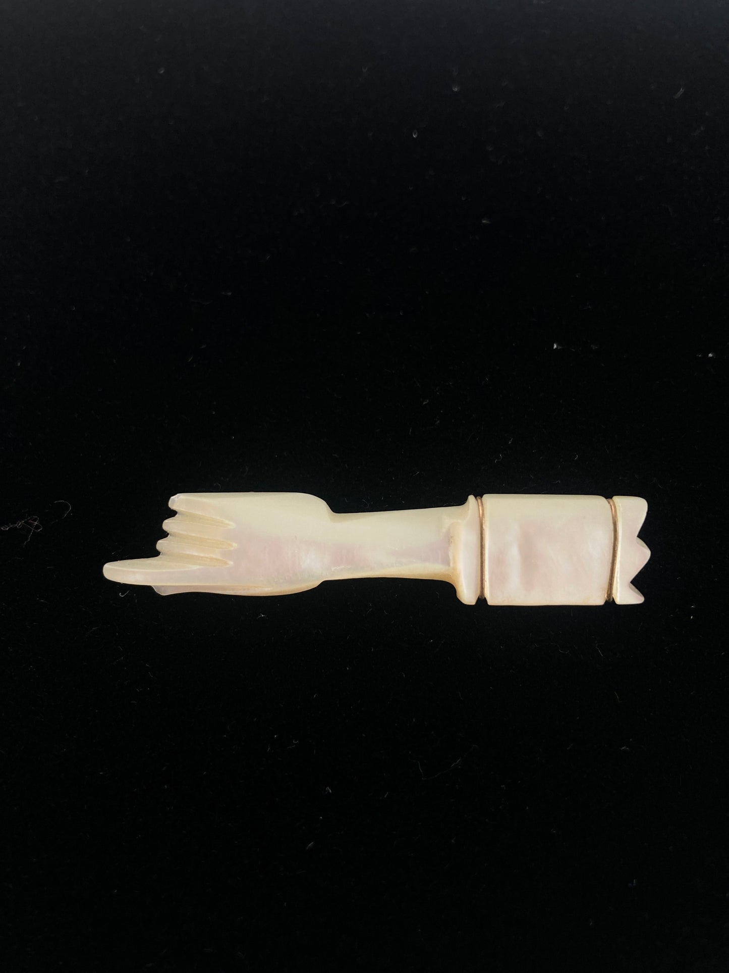 Victorian Pointing Hand in Mother of Pearl