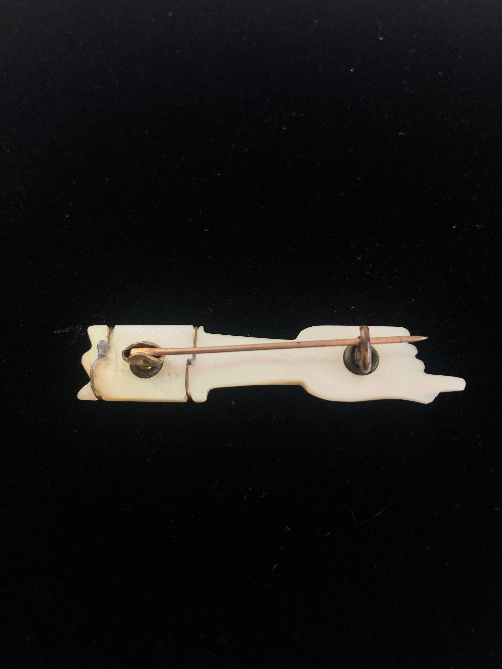 Victorian Pointing Hand in Mother of Pearl